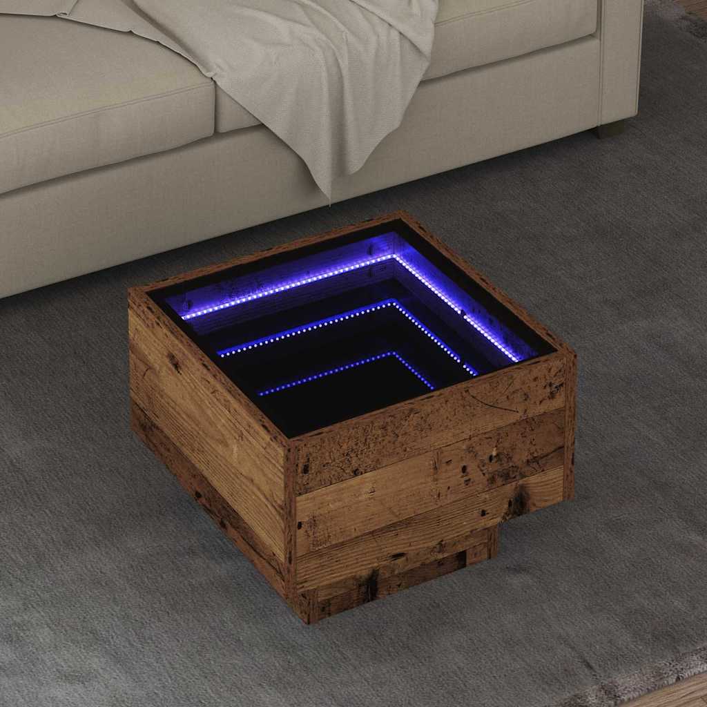 Table basse Bois ancien 40 x 40 x 30 cm Bois d'ingénierie - XIOS