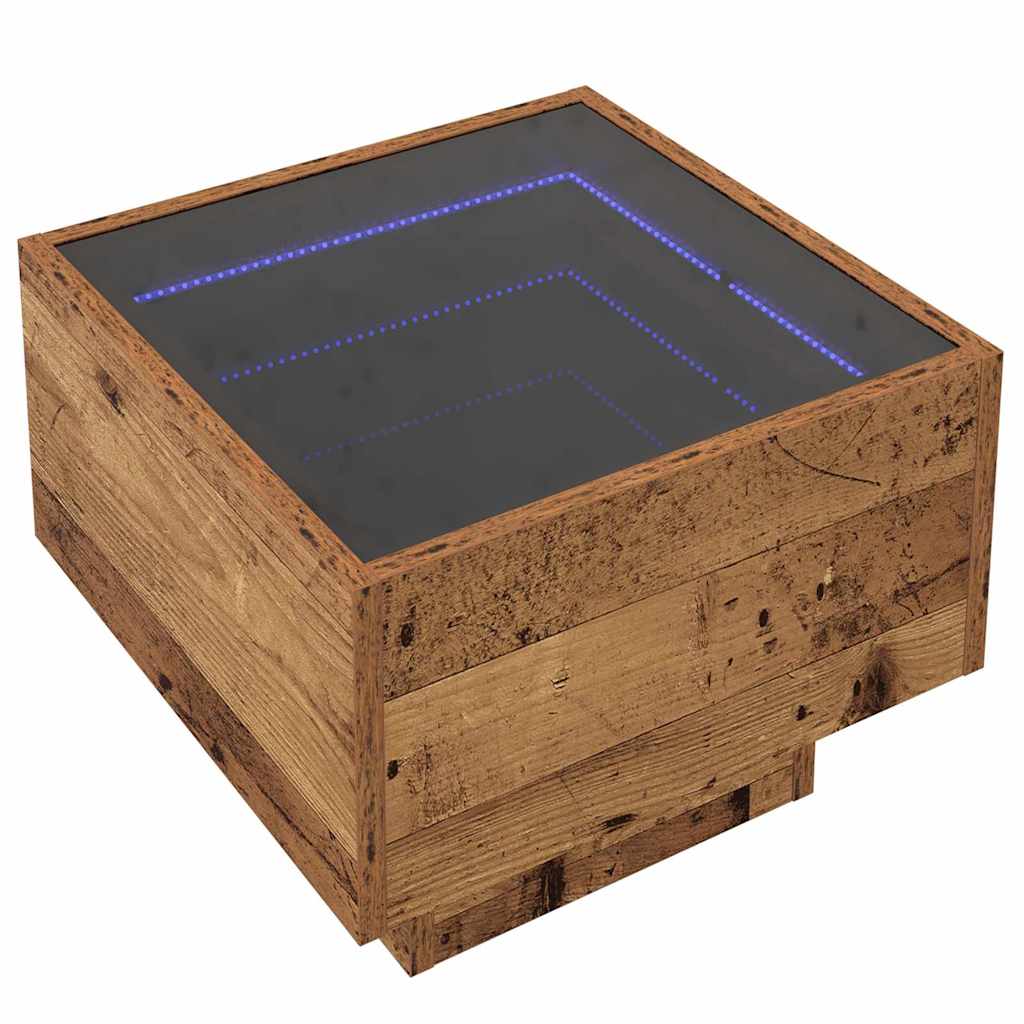 Table basse Bois ancien 40 x 40 x 30 cm Bois d'ingénierie - XIOS