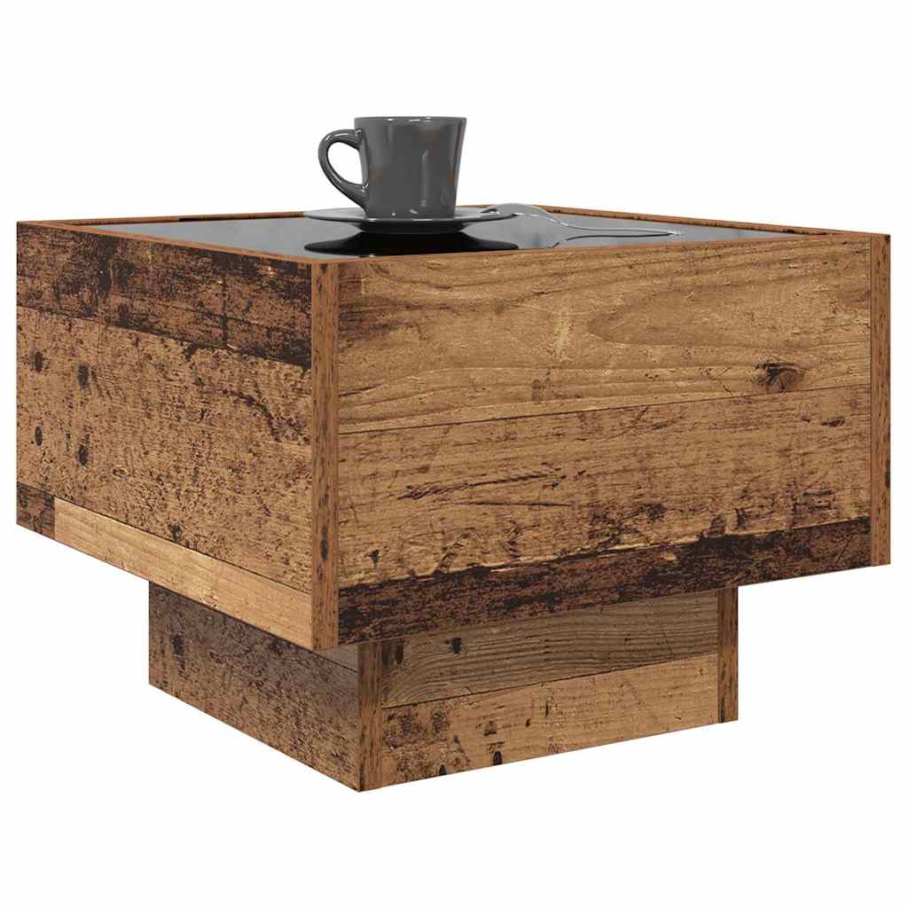 Table basse Bois ancien 40 x 40 x 30 cm Bois d'ingénierie - XIOS