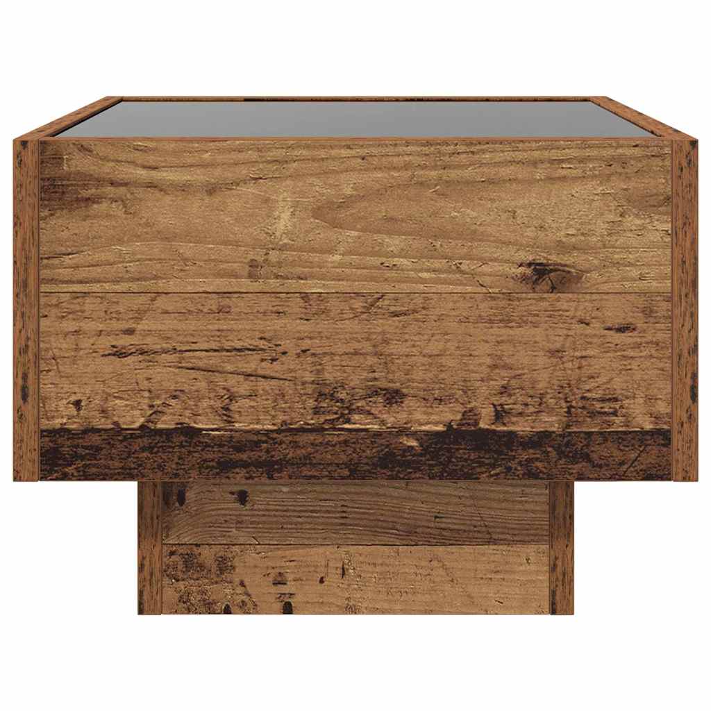 Table basse Bois ancien 40 x 40 x 30 cm Bois d'ingénierie - XIOS