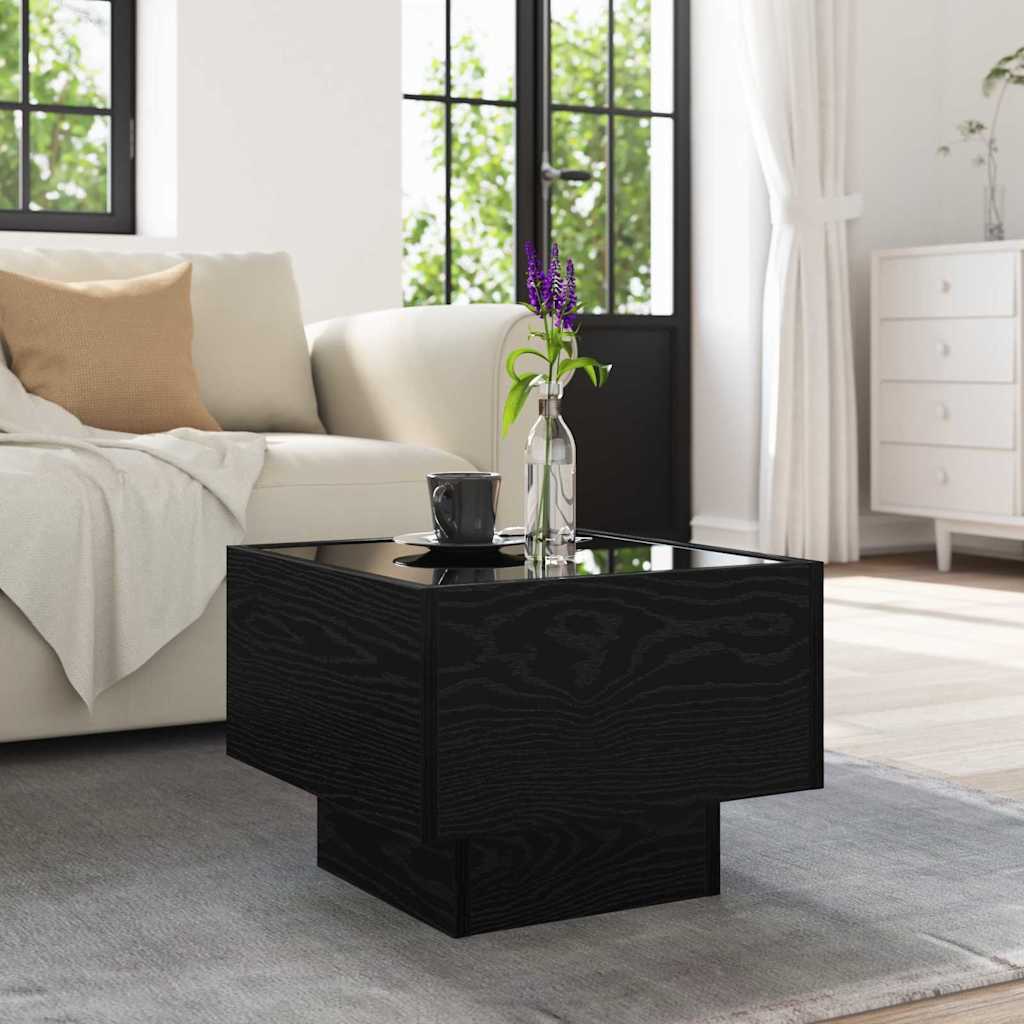Table basse Chêne noir 40 x 40 x 30 cm Bois d'ingénierie - XIOS