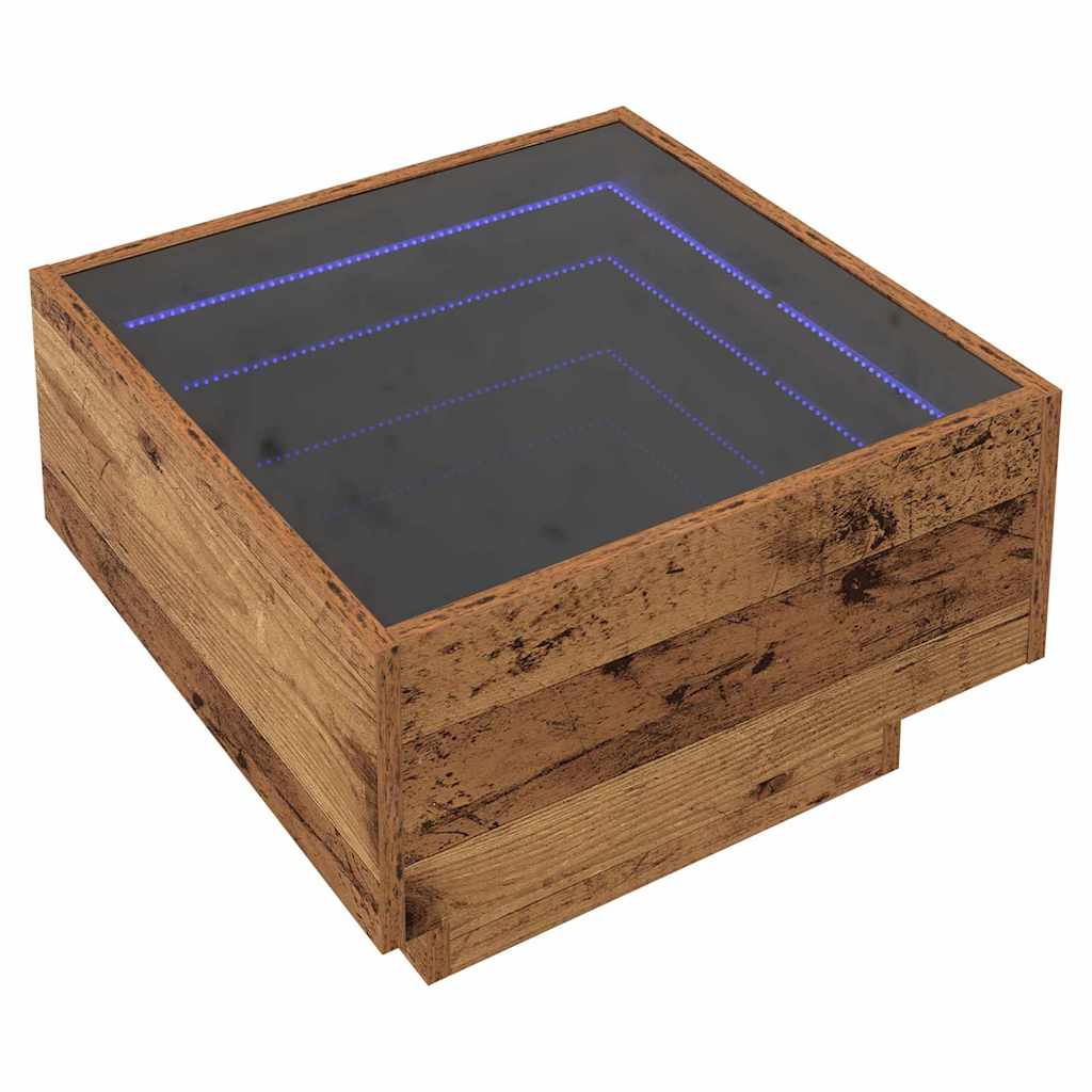 Table basse Bois ancien 50 x 50 x 30 cm Bois d'ingénierie - XIOS