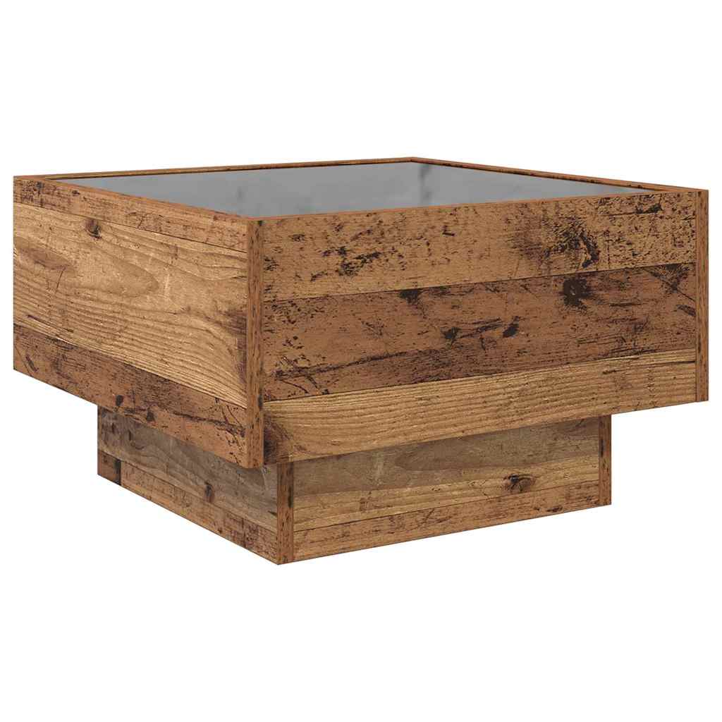 Table basse Bois ancien 50 x 50 x 30 cm Bois d'ingénierie - XIOS