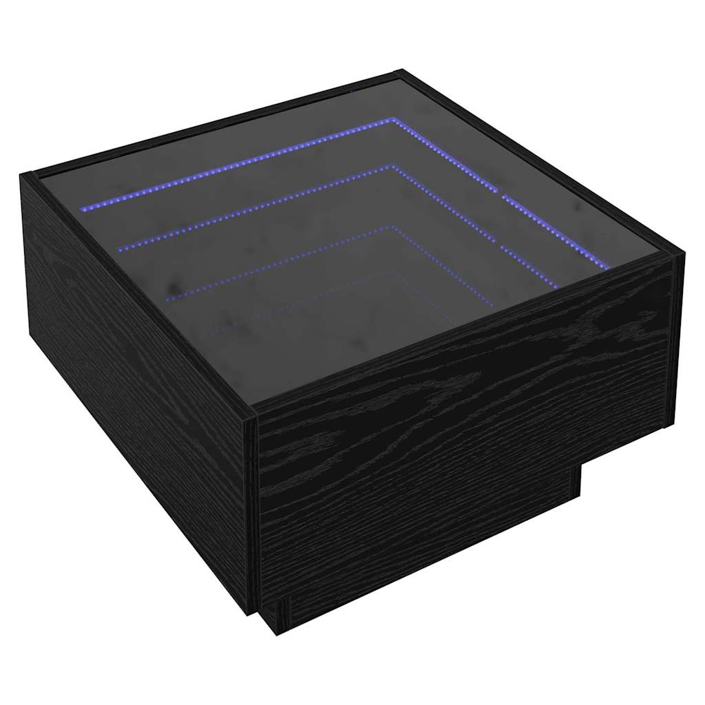 Table basse Chêne noir 50 x 50 x 30 cm Bois d'ingénierie - XIOS