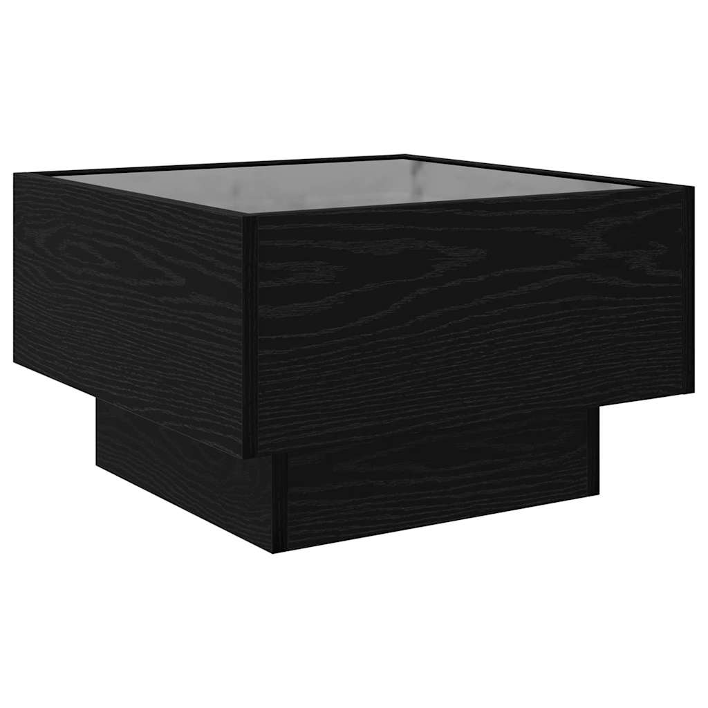 Table basse Chêne noir 50 x 50 x 30 cm Bois d'ingénierie - XIOS
