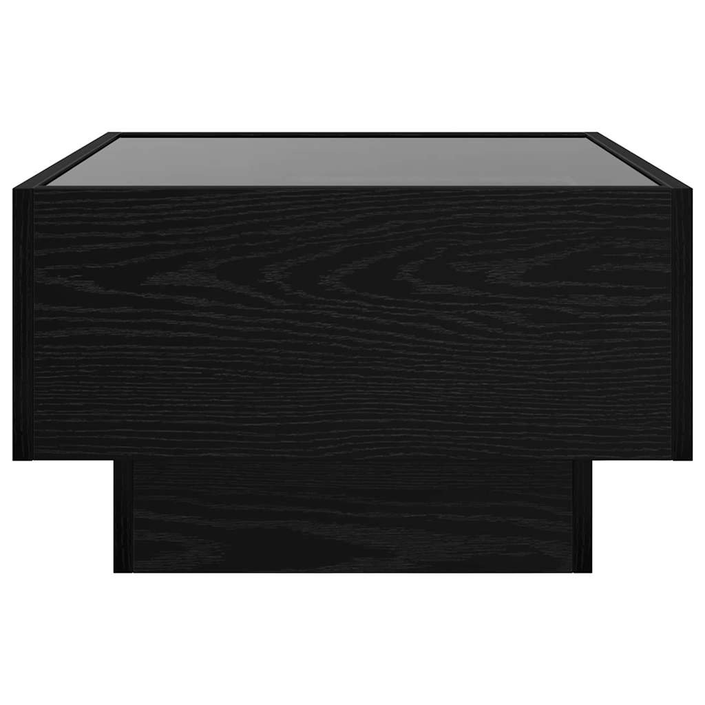 Table basse Chêne noir 50 x 50 x 30 cm Bois d'ingénierie - XIOS