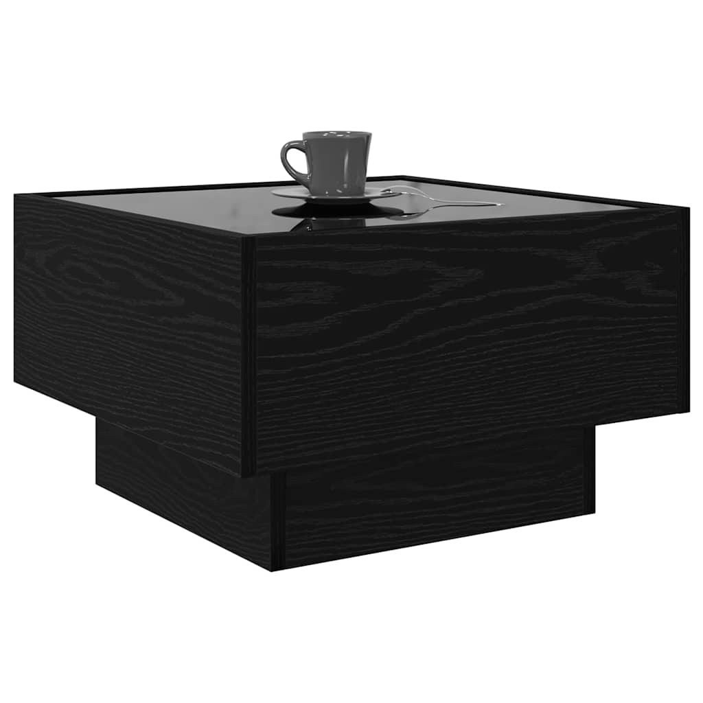 Table basse Chêne noir 50 x 50 x 30 cm Bois d'ingénierie - XIOS