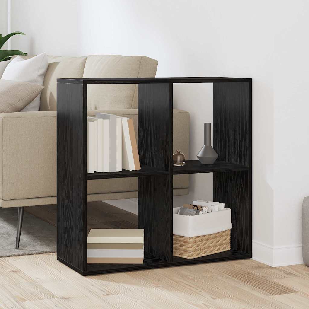 Bibliothèque Chêne noir 69.5 x 29 x 69.5 cm Bois d'ingénierie - XIOS