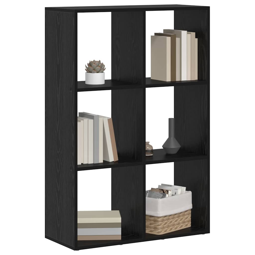 Bibliothèque Chêne noir 69.5 x 29 x 103.5 cm Bois d'ingénierie - XIOS