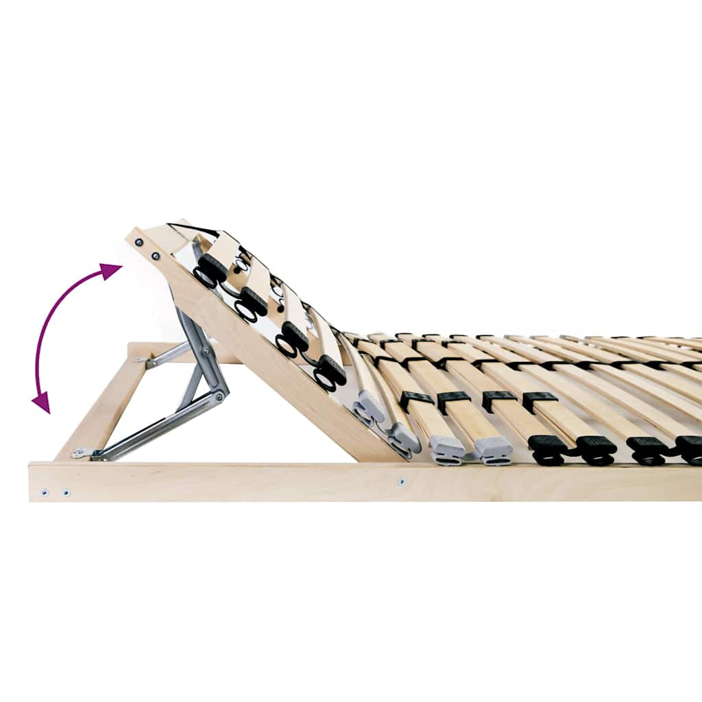 Sommier à lattes Marron 70 x 190 cm Bois de hêtre massif - XIOS