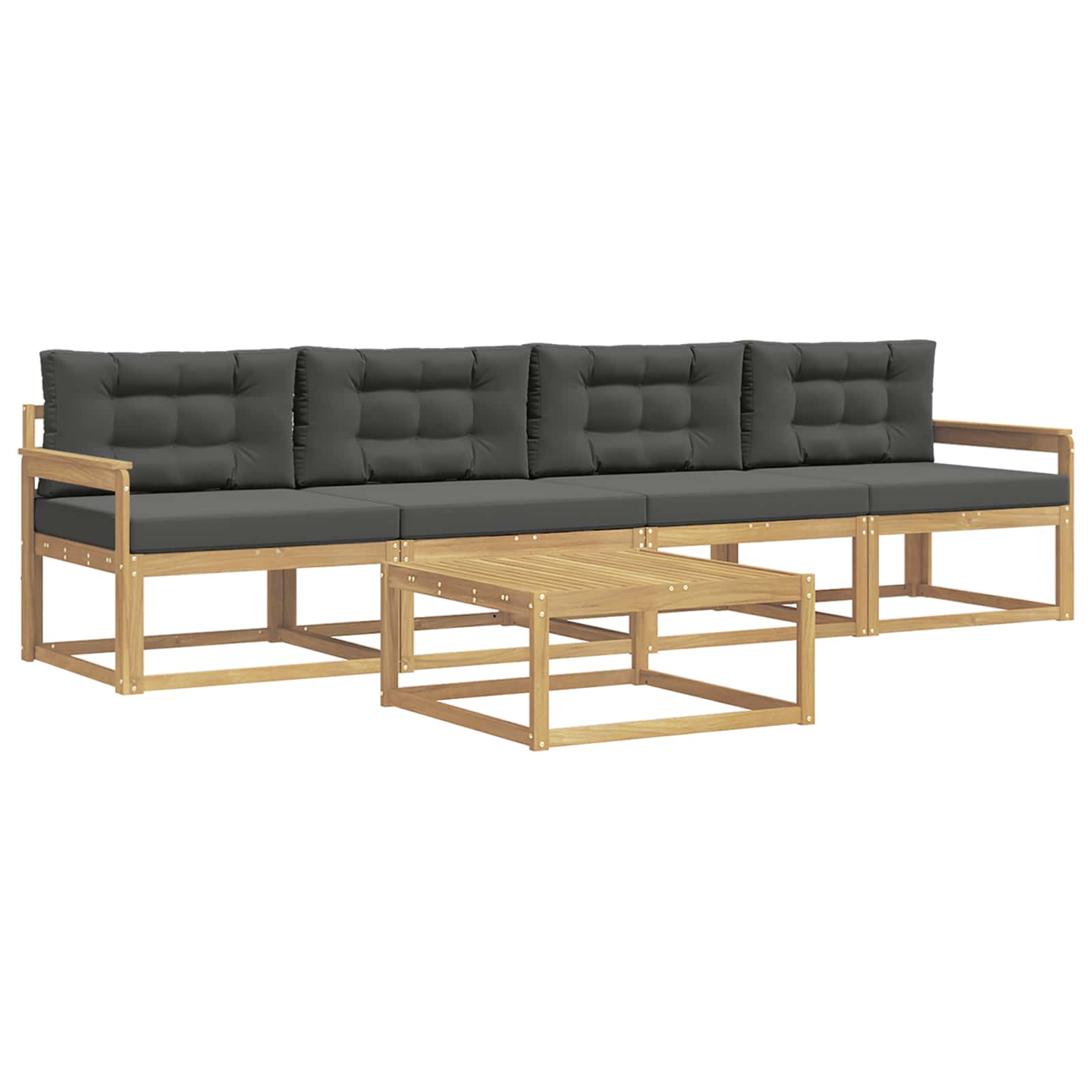 Ensemble de canapés d'extérieur 4 pcs Blanc et anthracite - XIOS
