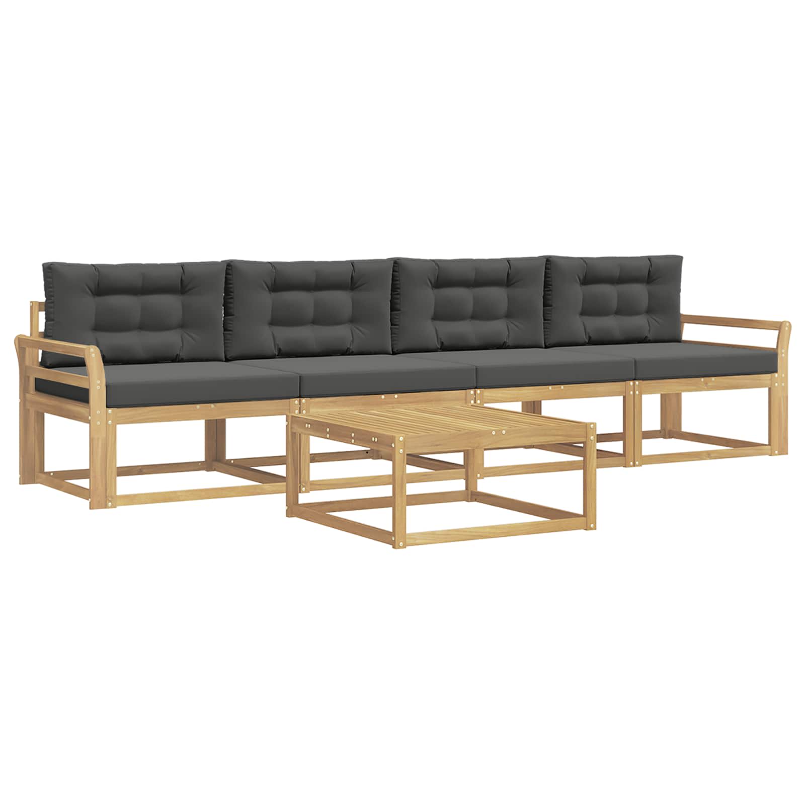Ensemble de canapés d'extérieur 4 pcs Blanc et anthracite - XIOS
