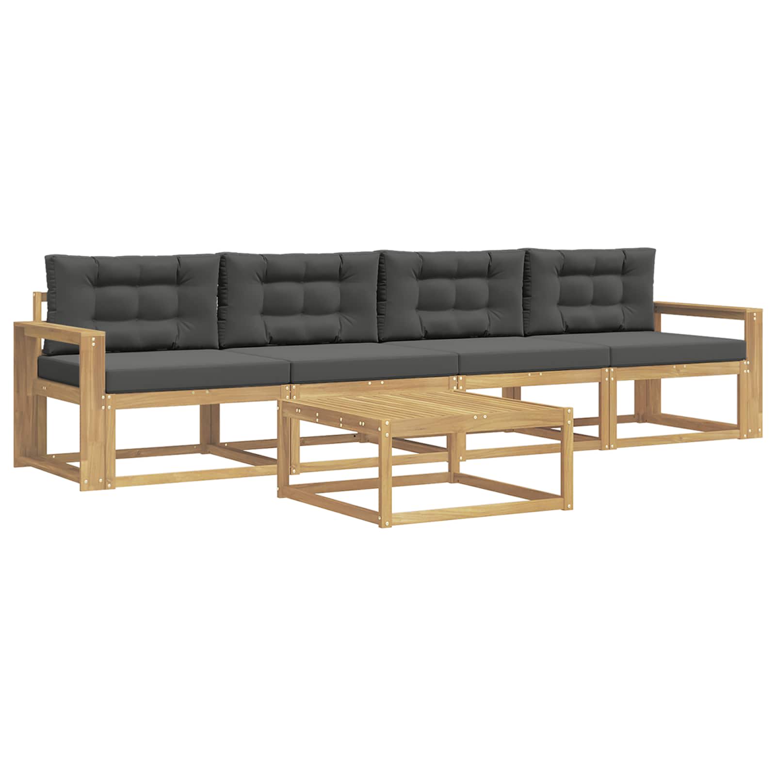 Ensemble de canapés d'extérieur 4 pcs Blanc et anthracite - XIOS