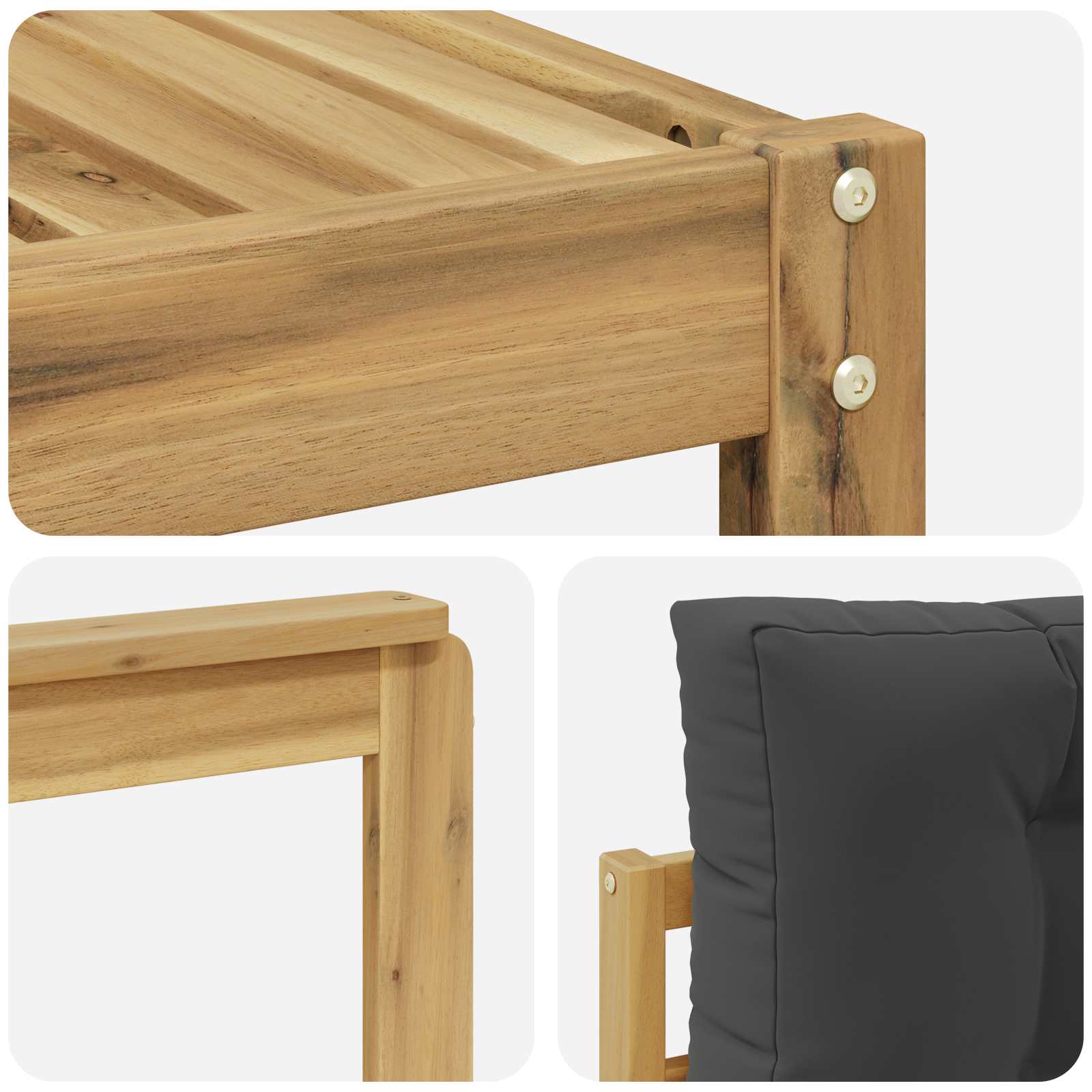 Ensemble de canapés d'extérieur 6 pcs Blanc et anthracite - XIOS