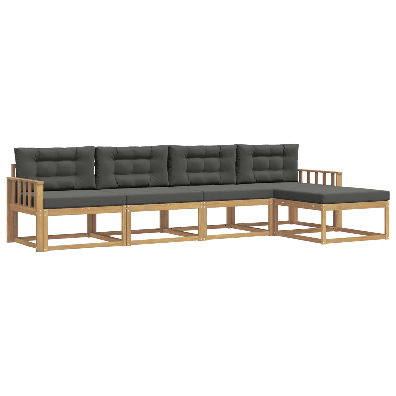 Ensemble de canapés d'extérieur 4 pcs Blanc et anthracite - XIOS