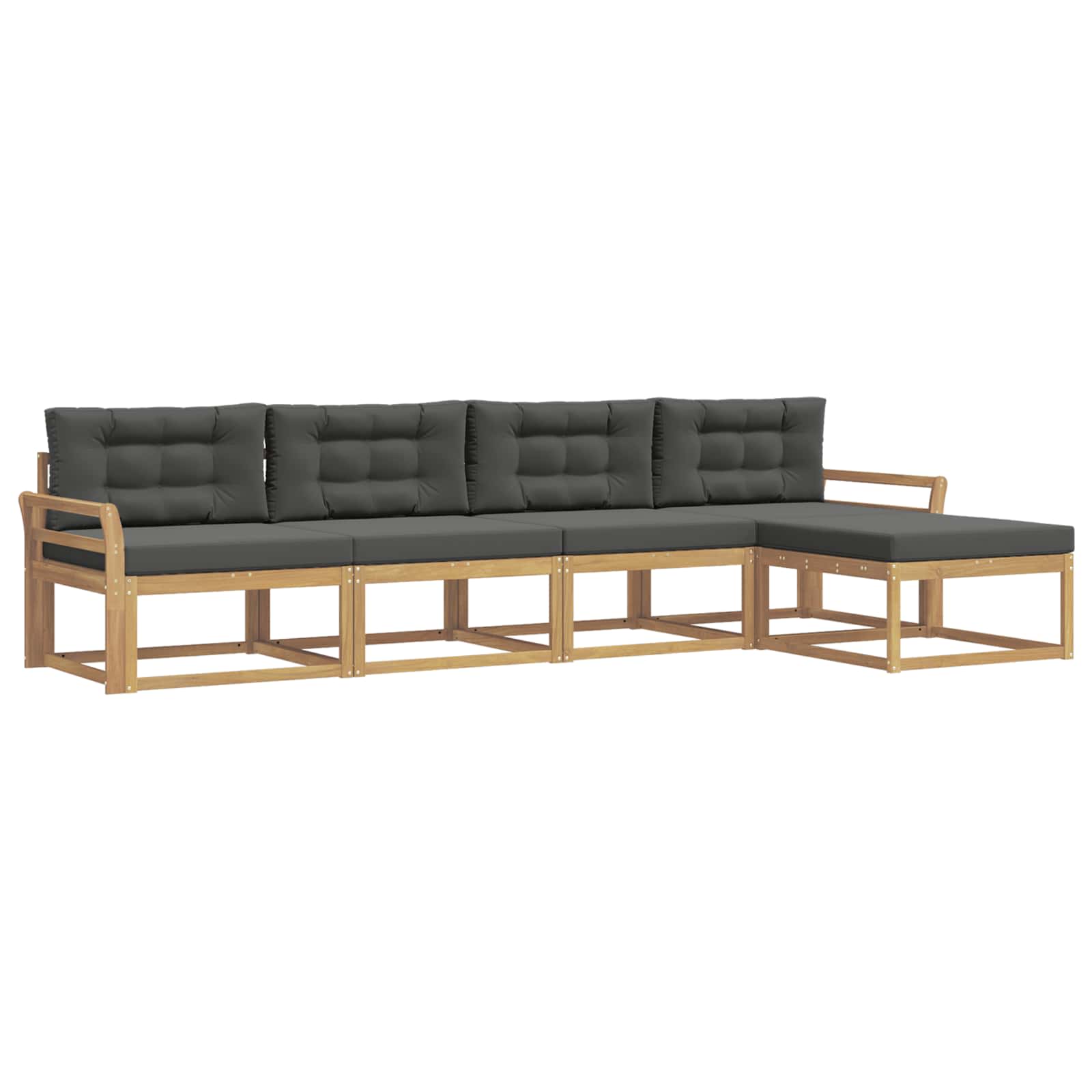 Ensemble de canapés d'extérieur 4 pcs Blanc et anthracite - XIOS
