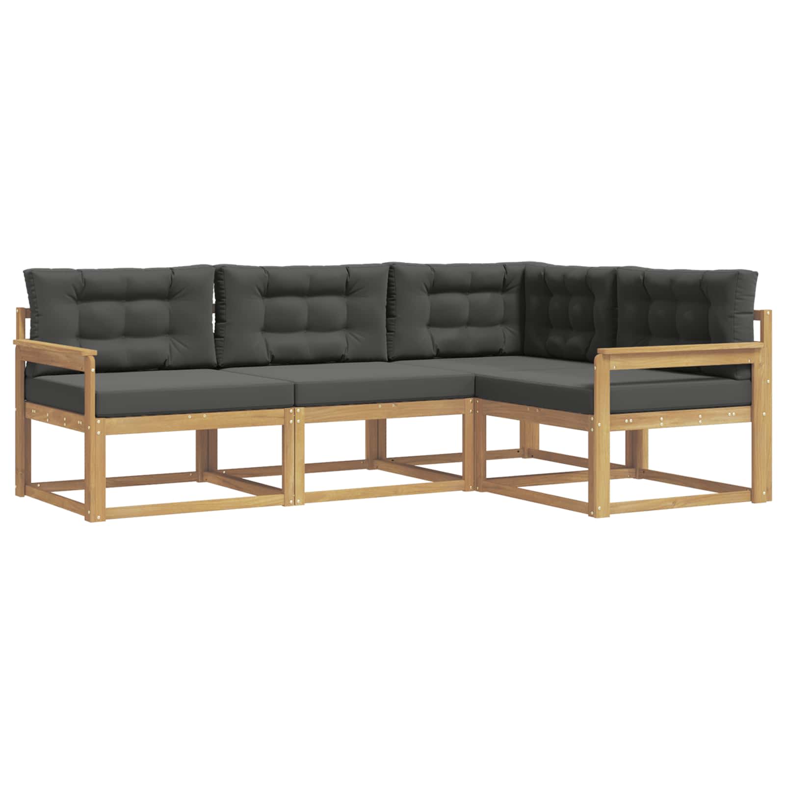 Ensemble de canapés d'extérieur 3 pcs Blanc et anthracite - XIOS