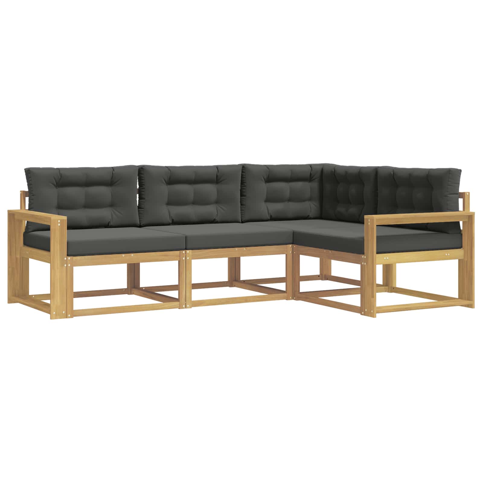Ensemble de canapés d'extérieur 3 pcs Blanc et anthracite - XIOS