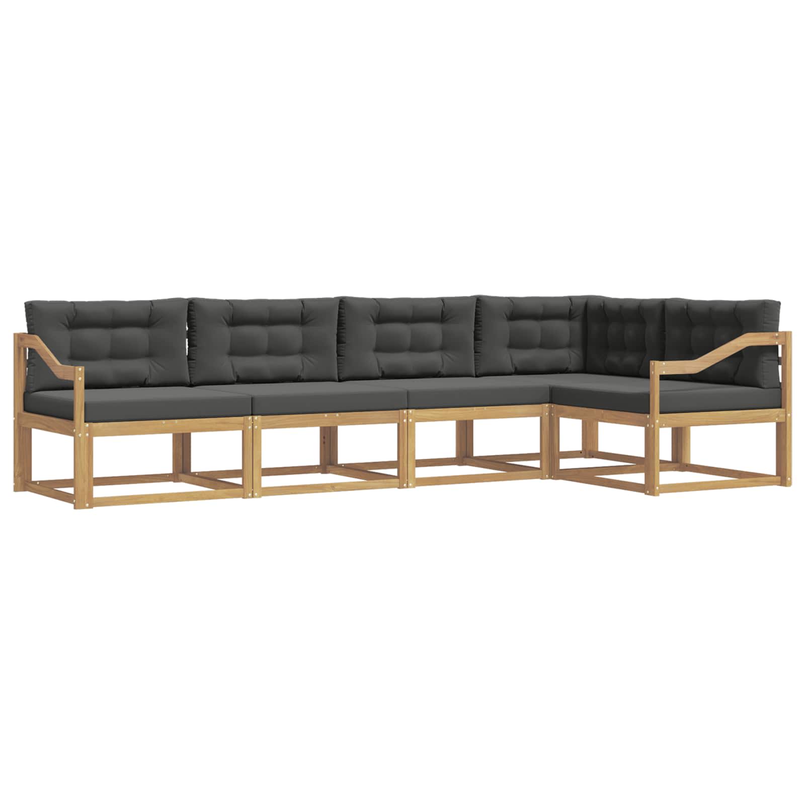 Ensemble de canapés d'extérieur 4 pcs Blanc et anthracite - XIOS