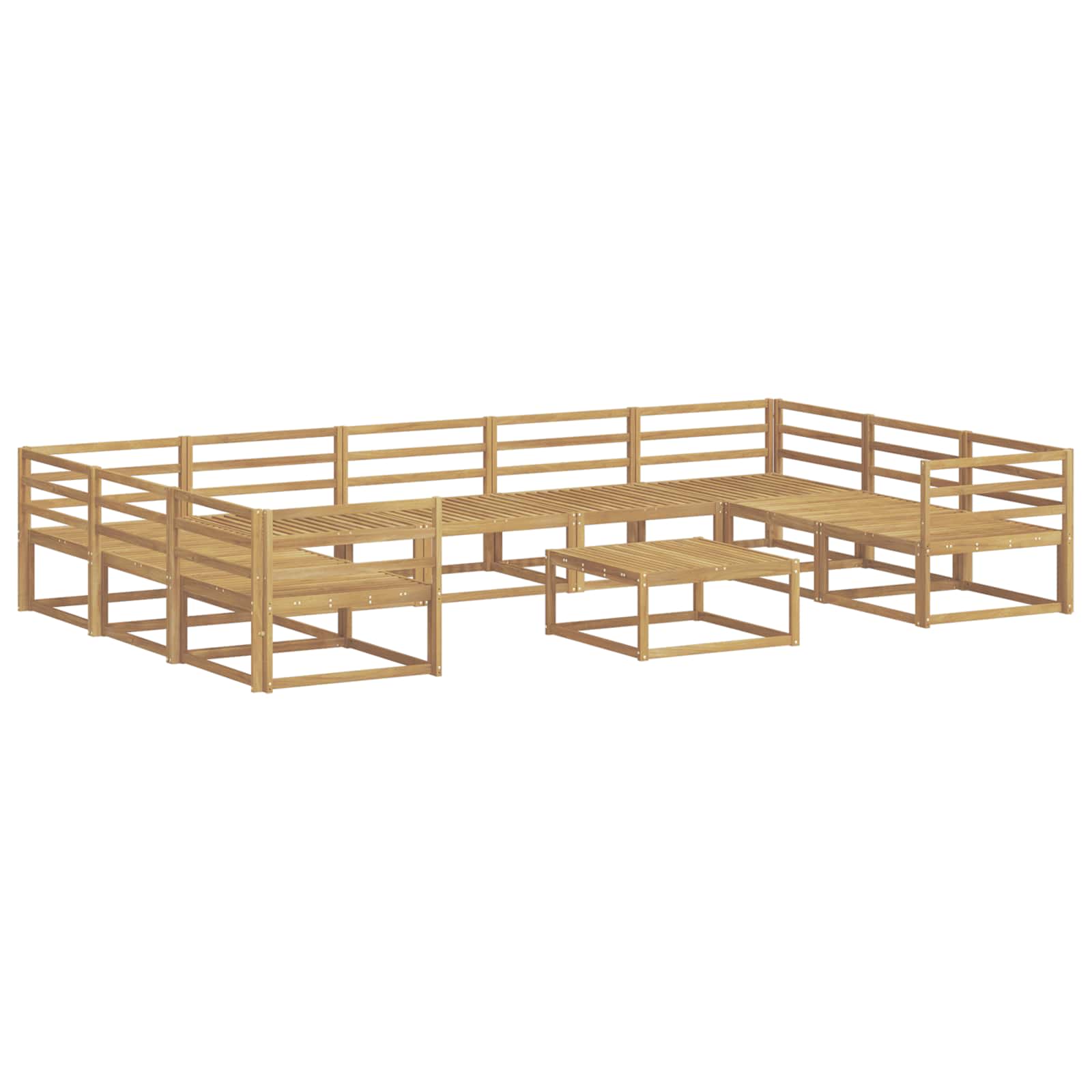 Ensemble de canapés d'extérieur 10 pcs Blanc - XIOS