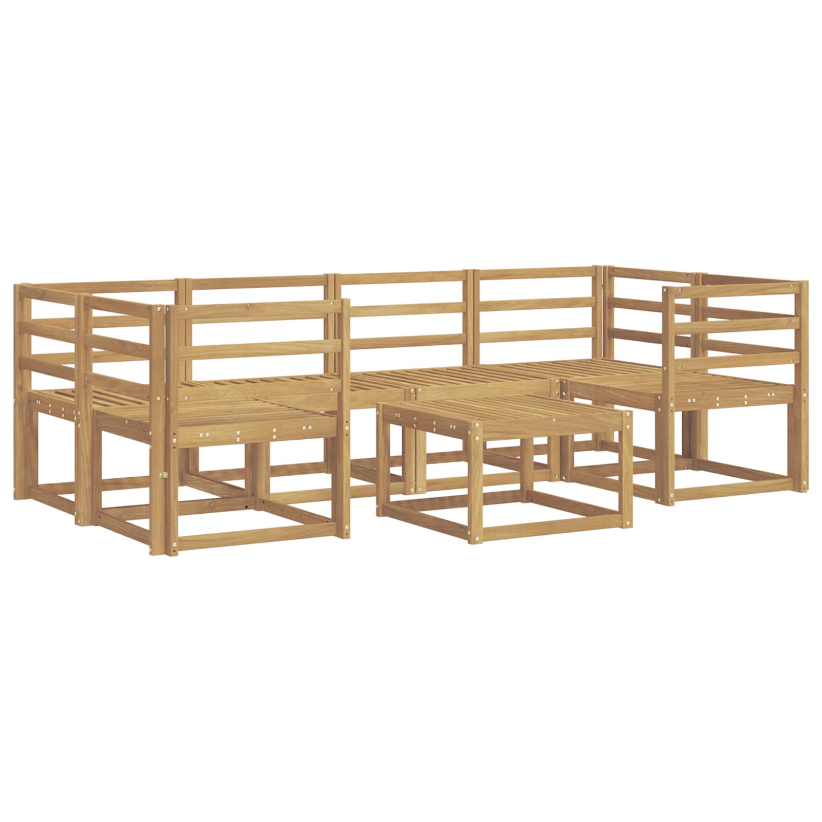 Ensemble de canapés d'extérieur 7 pcs Blanc 59 x 59 x 37 cm - XIOS