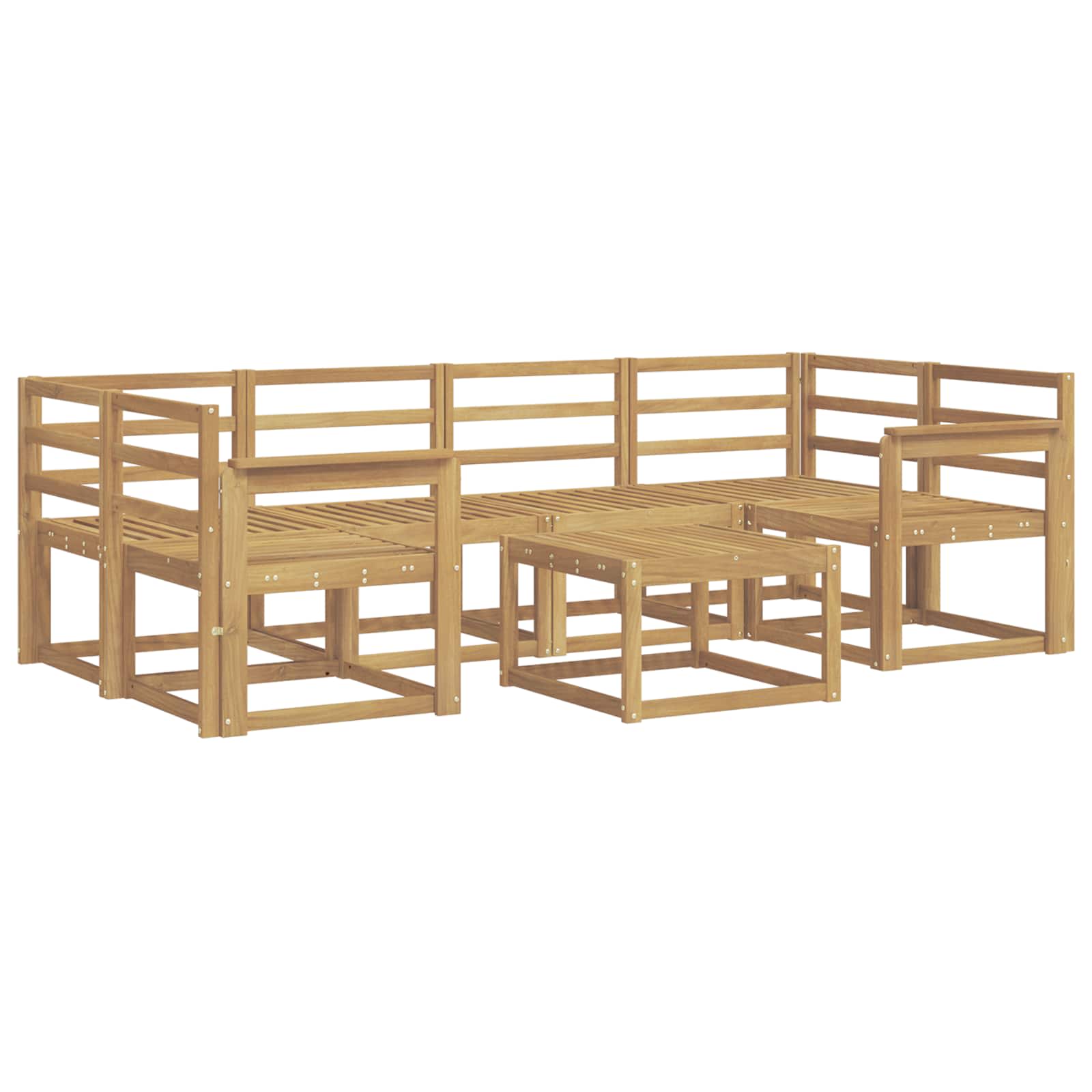 Ensemble de canapés d'extérieur 7 pcs Blanc 59 x 59 x 37 cm - XIOS