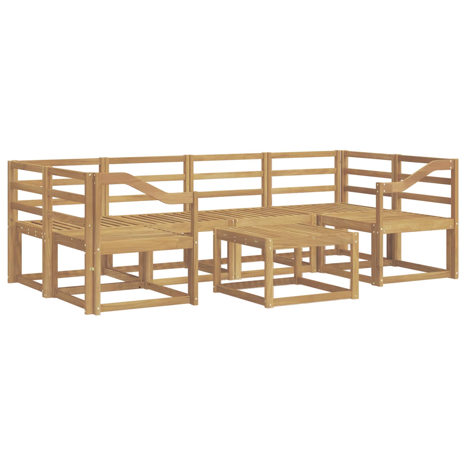 Ensemble de canapés d'extérieur 7 pcs Blanc 59 x 59 x 37 cm - XIOS