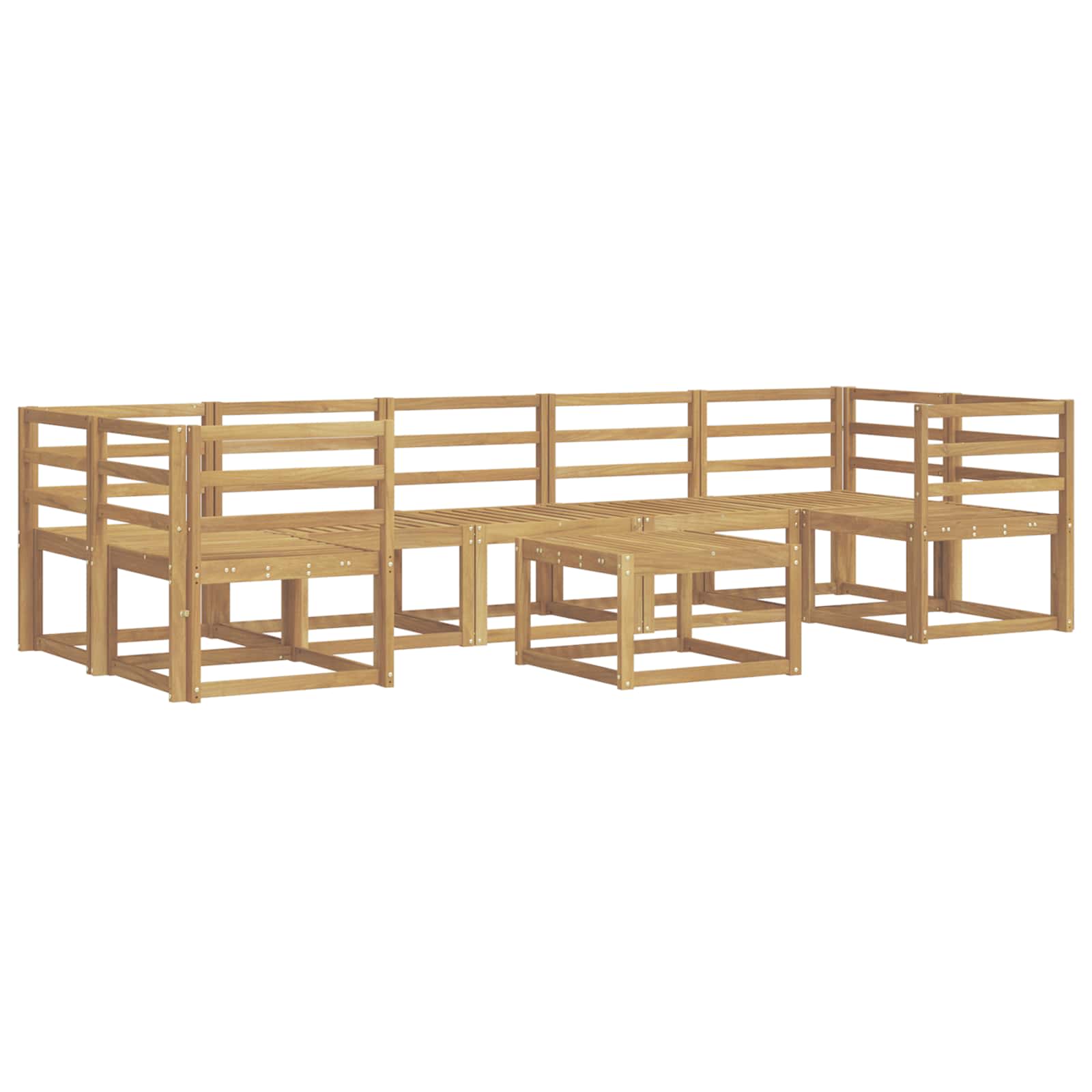 Ensemble de canapés d'extérieur 8 pcs Blanc 59 x 59 x 37 cm - XIOS