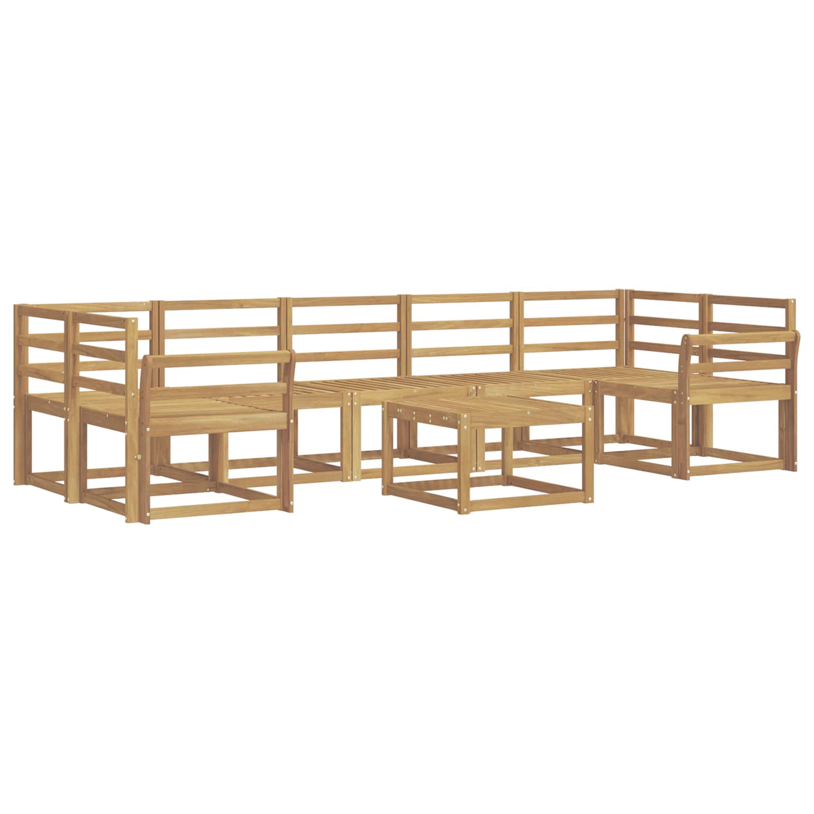 Ensemble de canapés d'extérieur 8 pcs Blanc 59 x 59 x 37 cm - XIOS