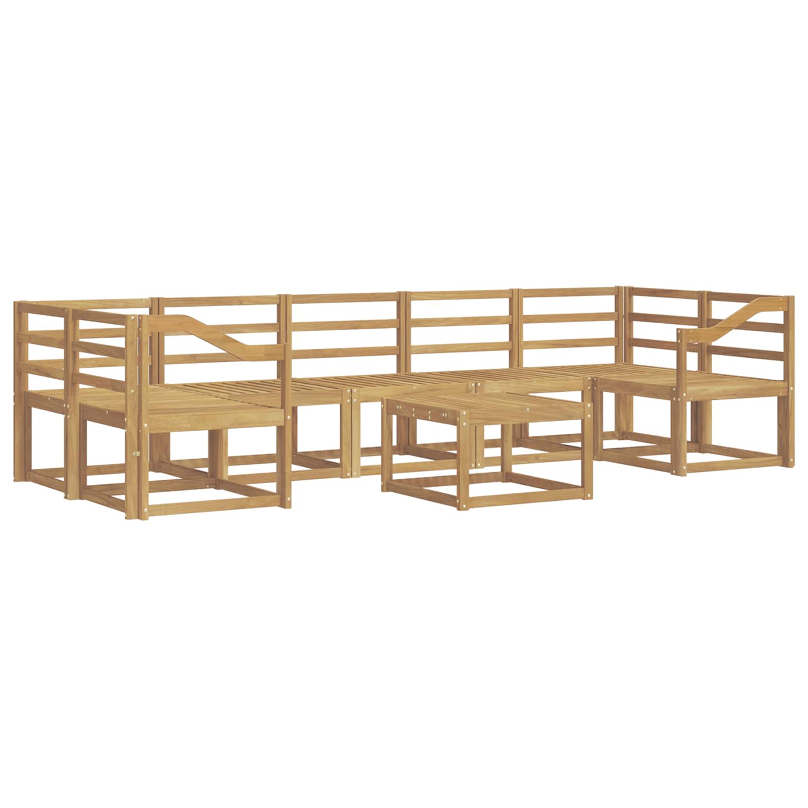 Ensemble de canapés d'extérieur 8 pcs Blanc 59 x 59 x 37 cm - XIOS