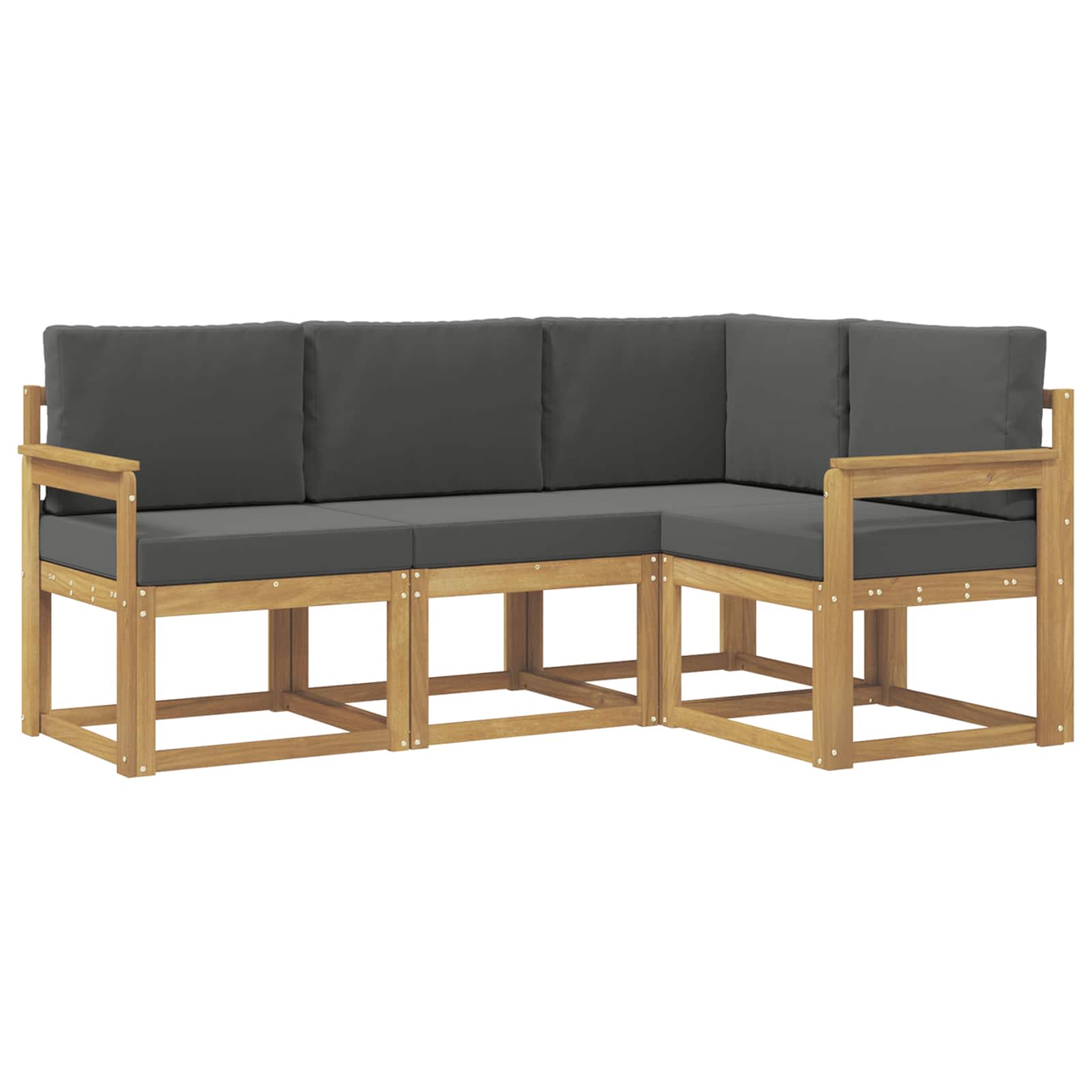 Ensemble de canapés d'extérieur 4 pcs Blanc et anthracite - XIOS
