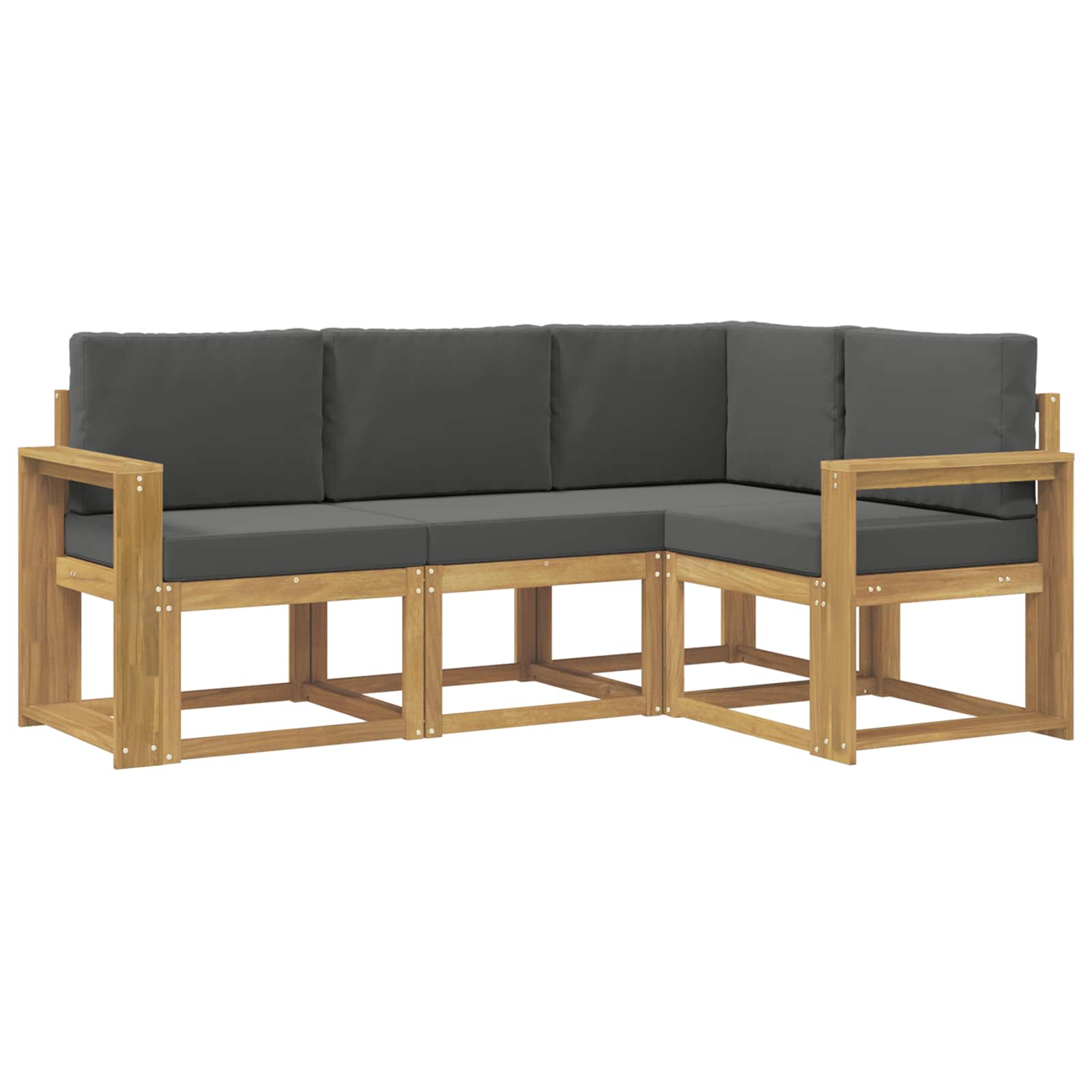 Ensemble de canapés d'extérieur 4 pcs Blanc et anthracite - XIOS