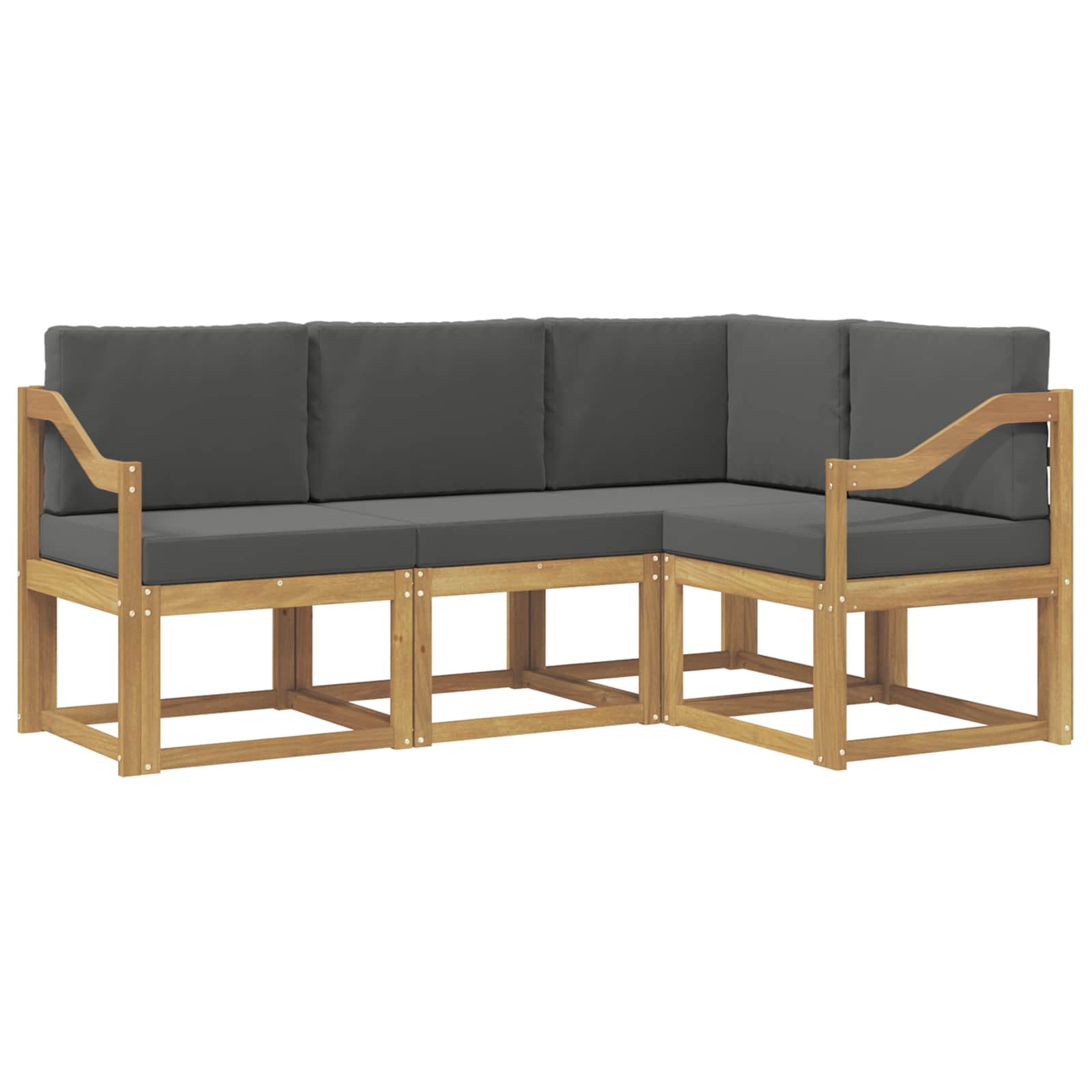Ensemble de canapés d'extérieur 4 pcs Blanc et anthracite - XIOS