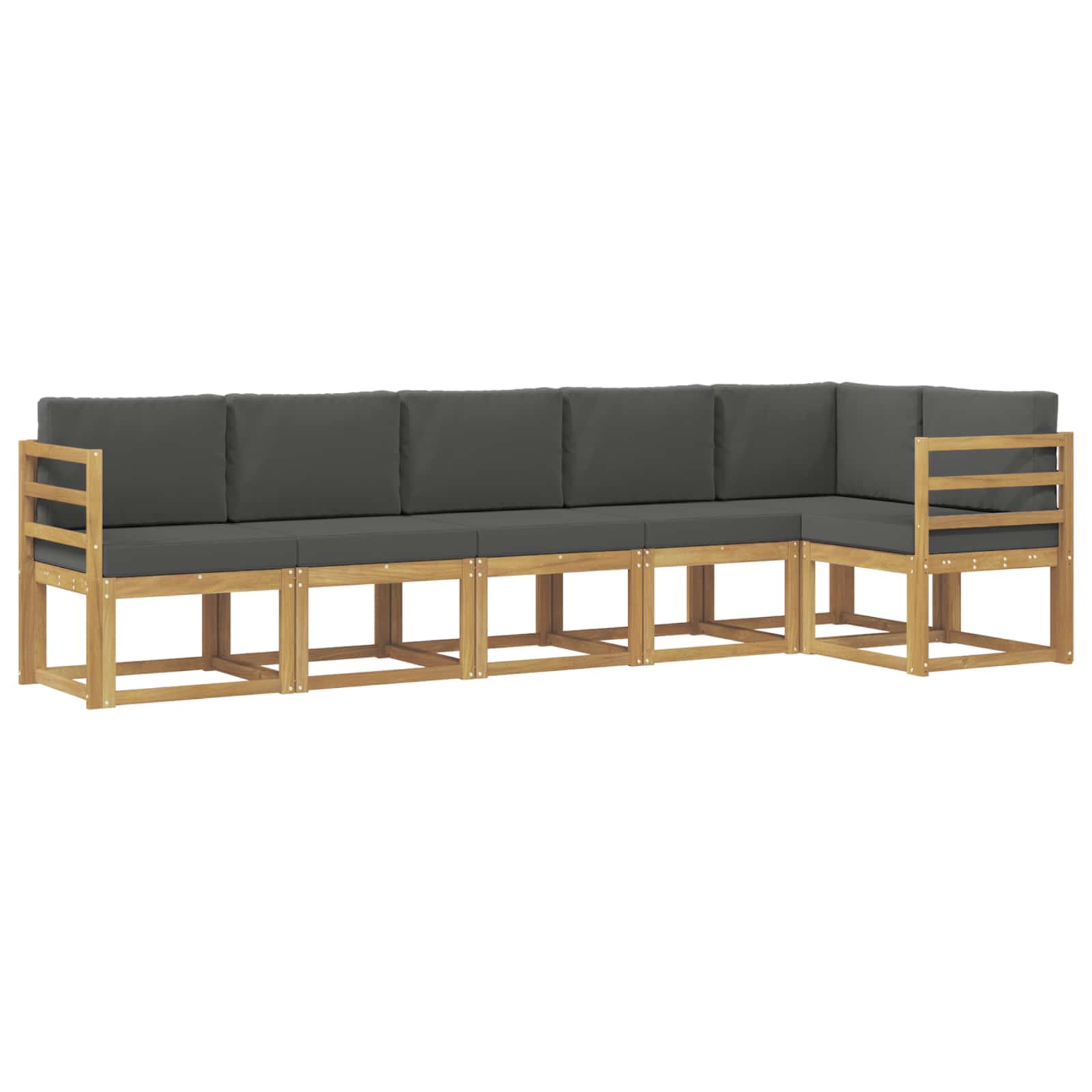 Ensemble de canapés d'extérieur 6 pcs Blanc et anthracite - XIOS
