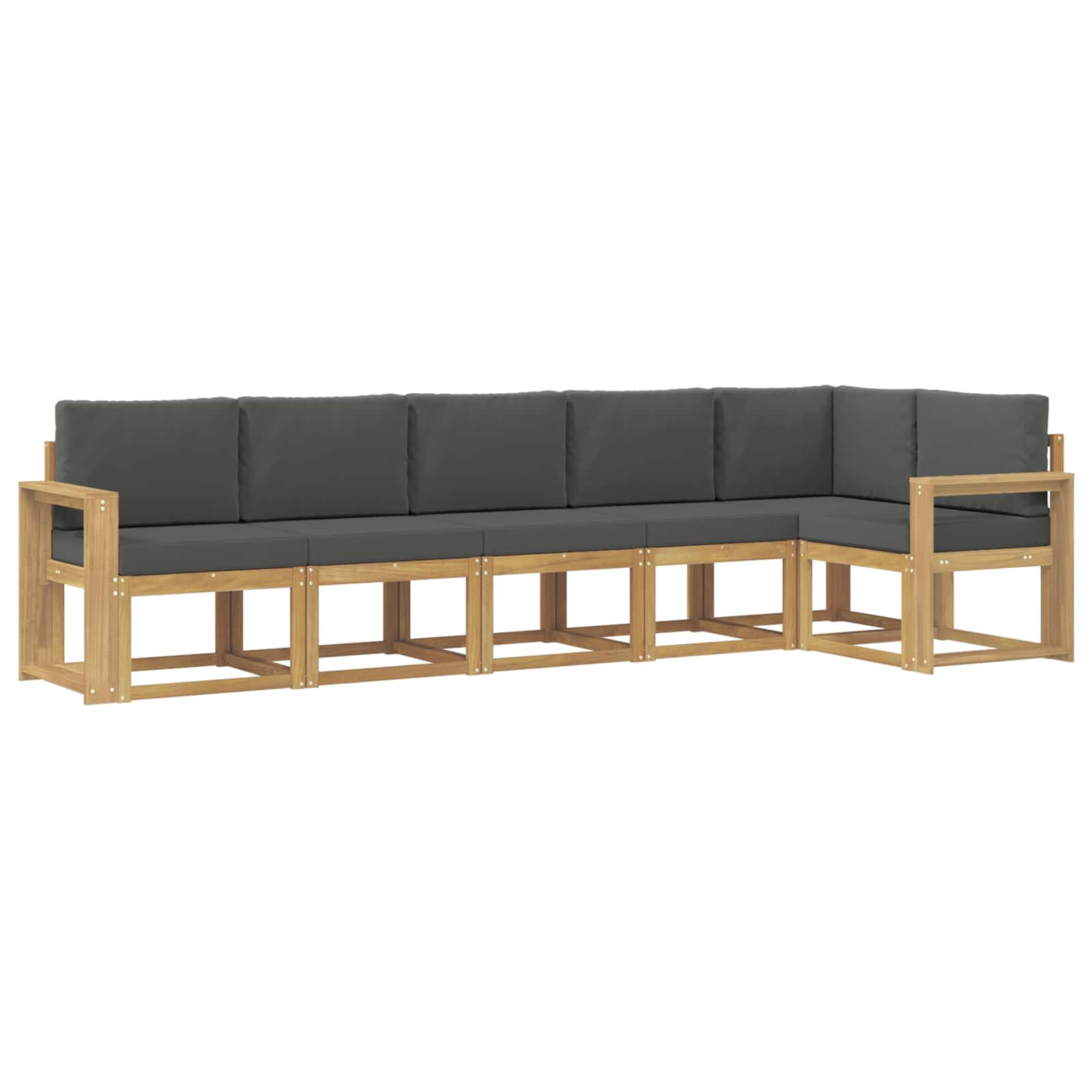 Ensemble de canapés d'extérieur 6 pcs Blanc et anthracite - XIOS