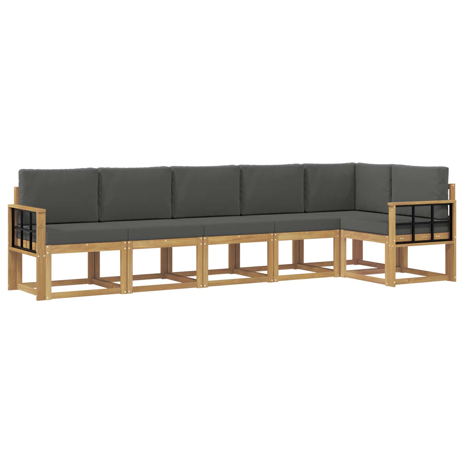 Ensemble de canapés d'extérieur 6 pcs Blanc et anthracite - XIOS