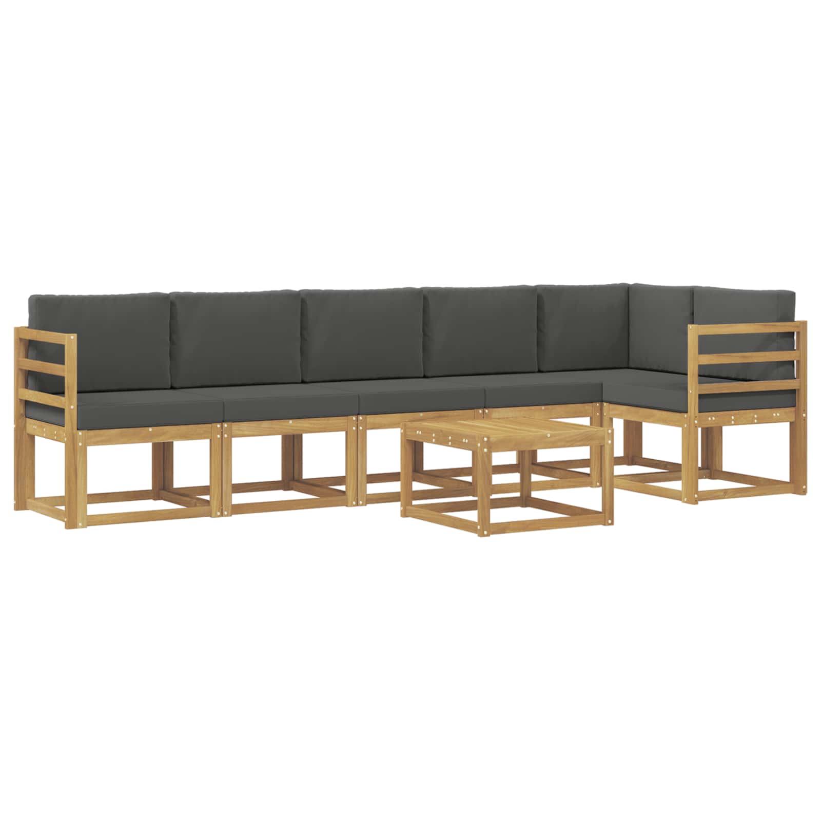 Ensemble de canapés d'extérieur 7 pcs Blanc et anthracite - XIOS