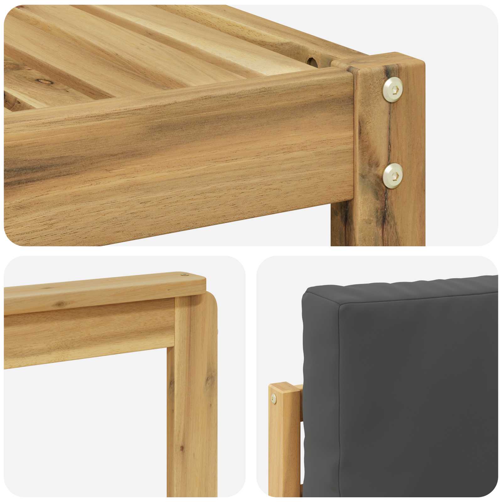 Ensemble de canapés d'extérieur 7 pcs Blanc et anthracite - XIOS