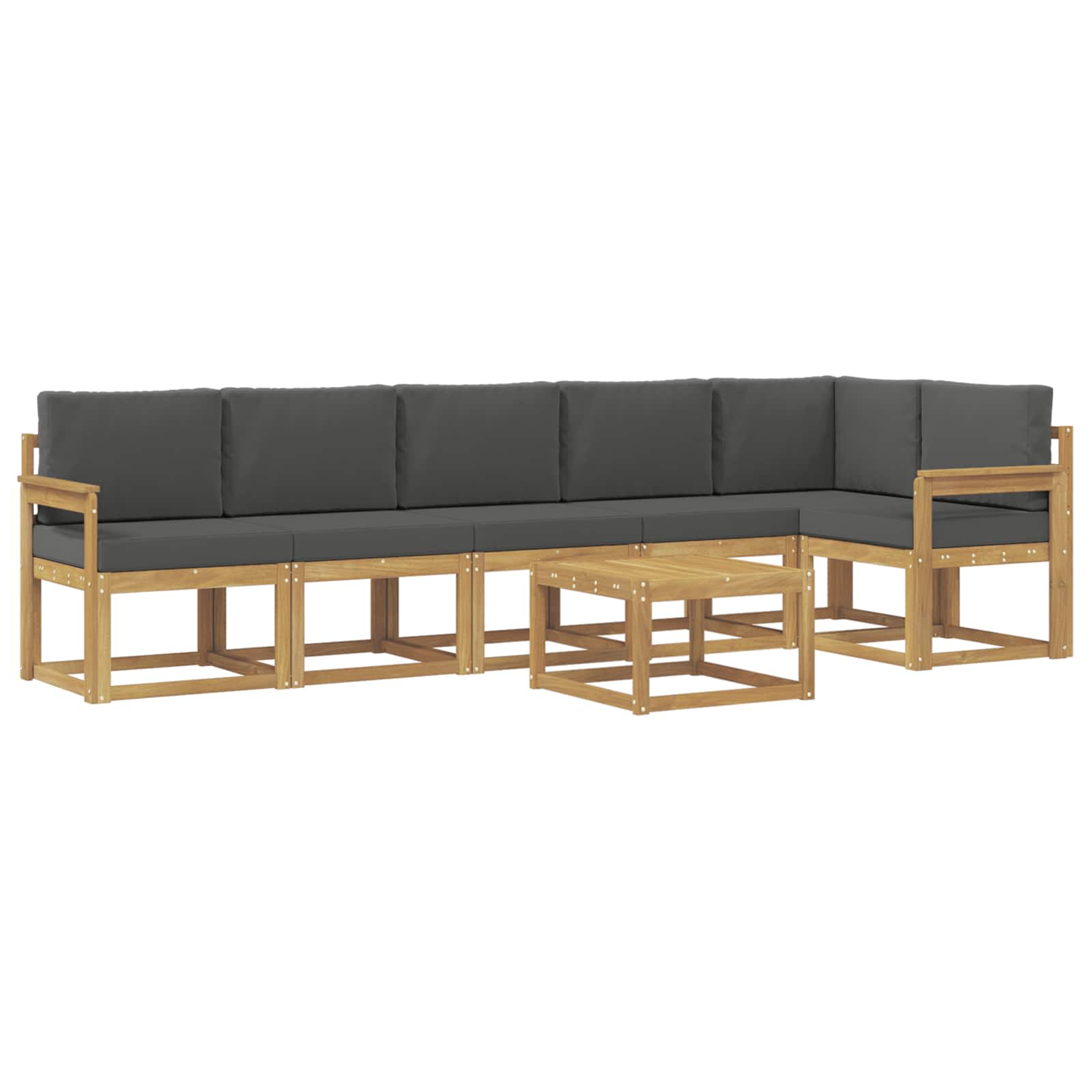 Ensemble de canapés d'extérieur 7 pcs Blanc et anthracite - XIOS