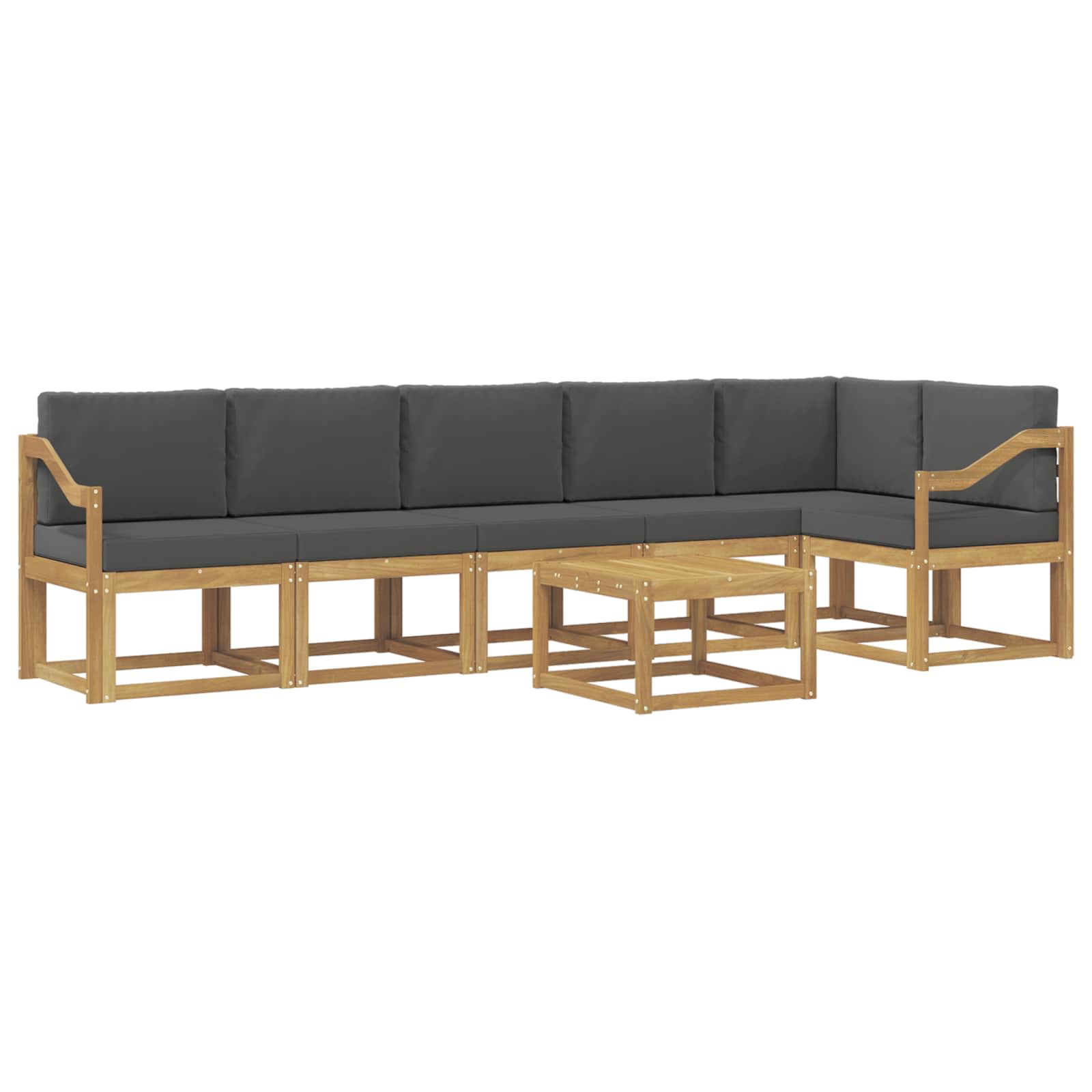 Ensemble de canapés d'extérieur 7 pcs Blanc et anthracite - XIOS