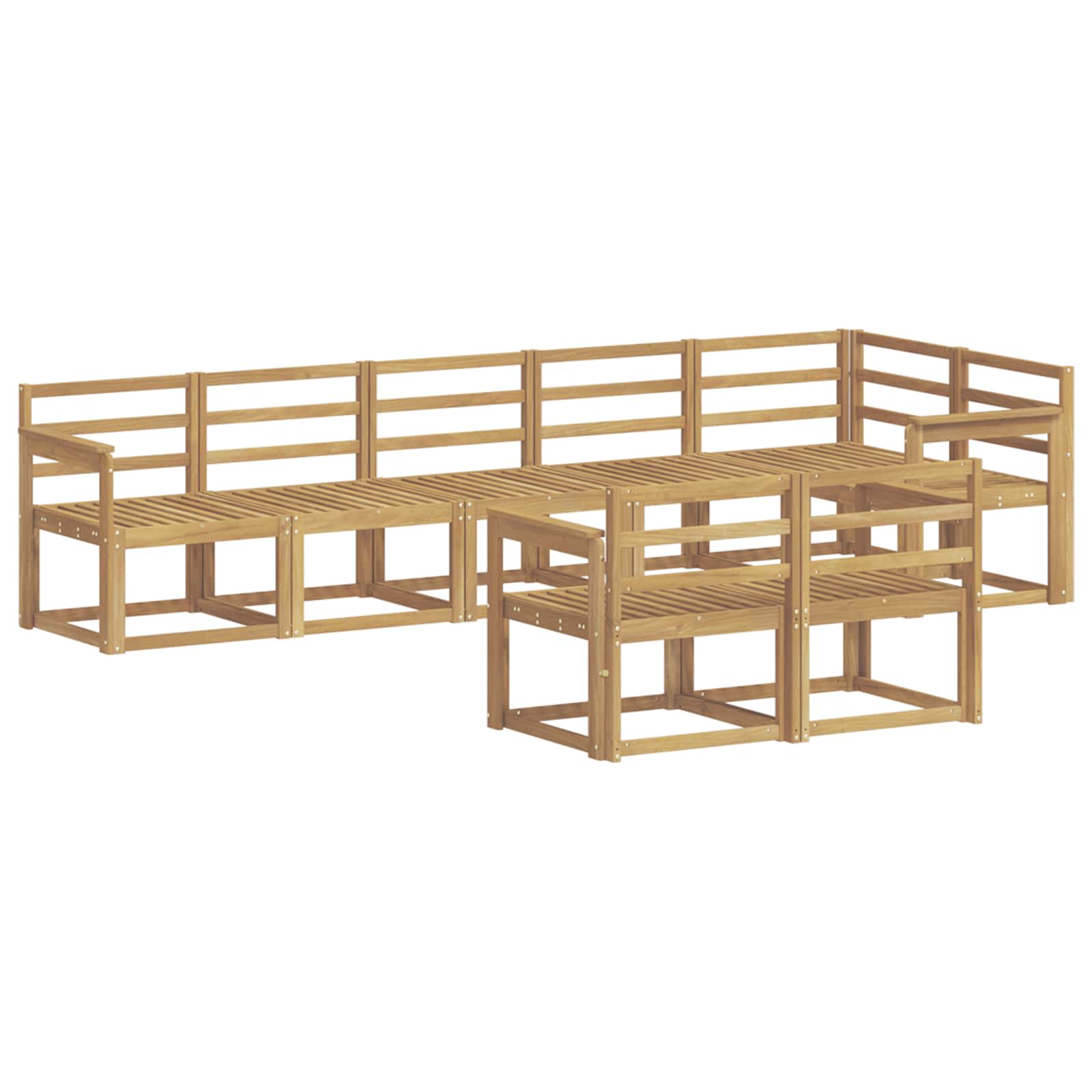 Ensemble de canapés d'extérieur 8 pcs Blanc - XIOS