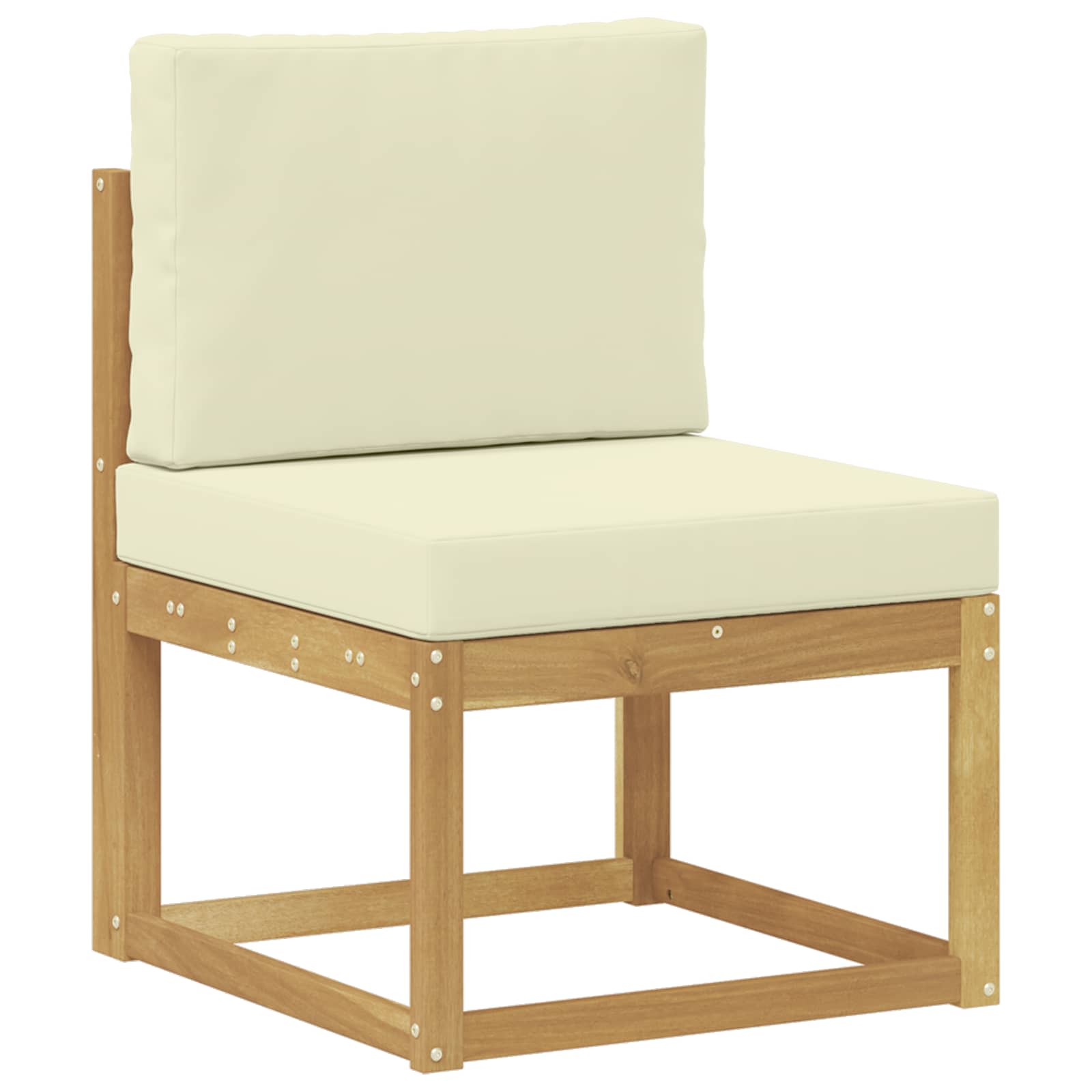 Ensemble de canapés d'extérieur 8 pcs Blanc et crème Polyester - XIOS
