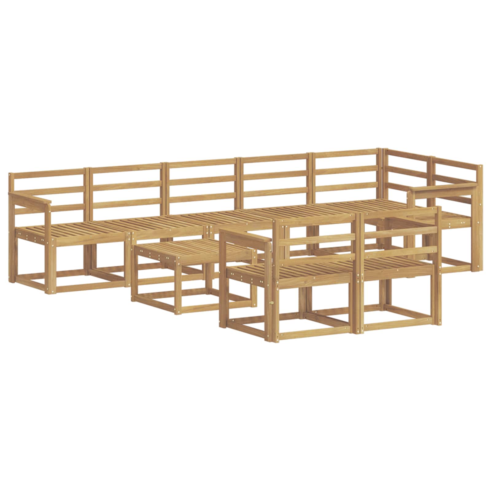 Ensemble de canapés d'extérieur 9 pcs Blanc - XIOS