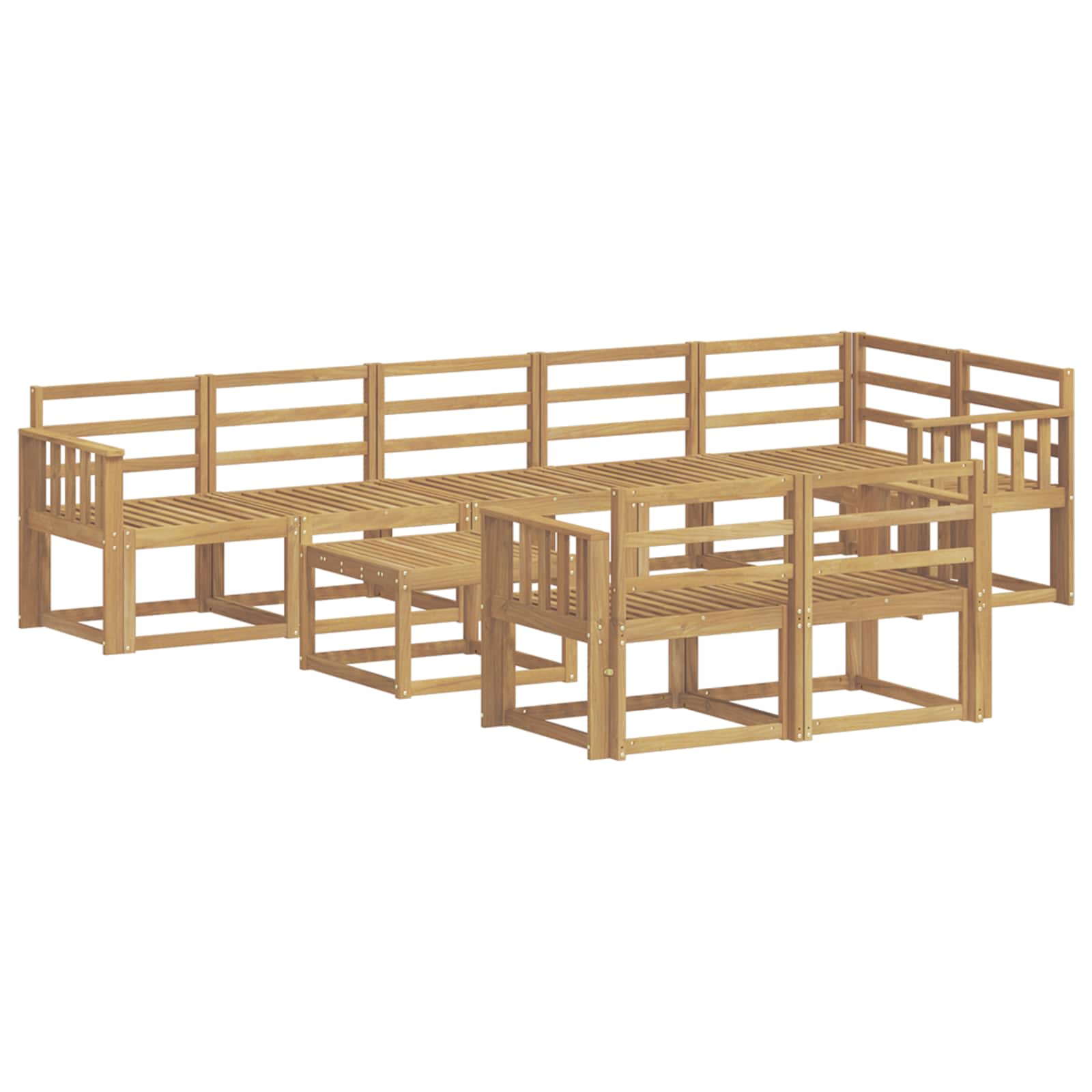 Ensemble de canapés d'extérieur 9 pcs Blanc - XIOS