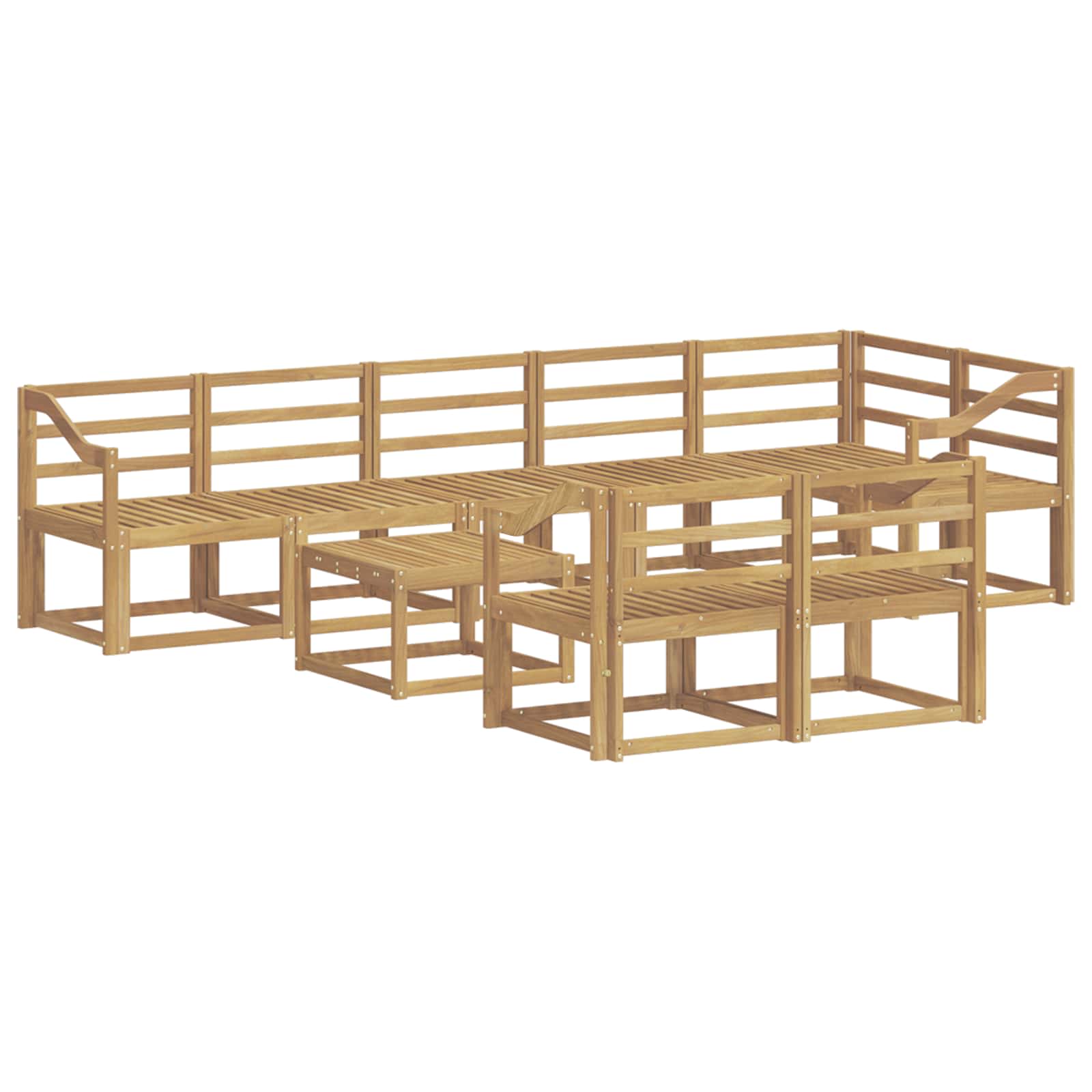 Ensemble de canapés d'extérieur 9 pcs Blanc - XIOS