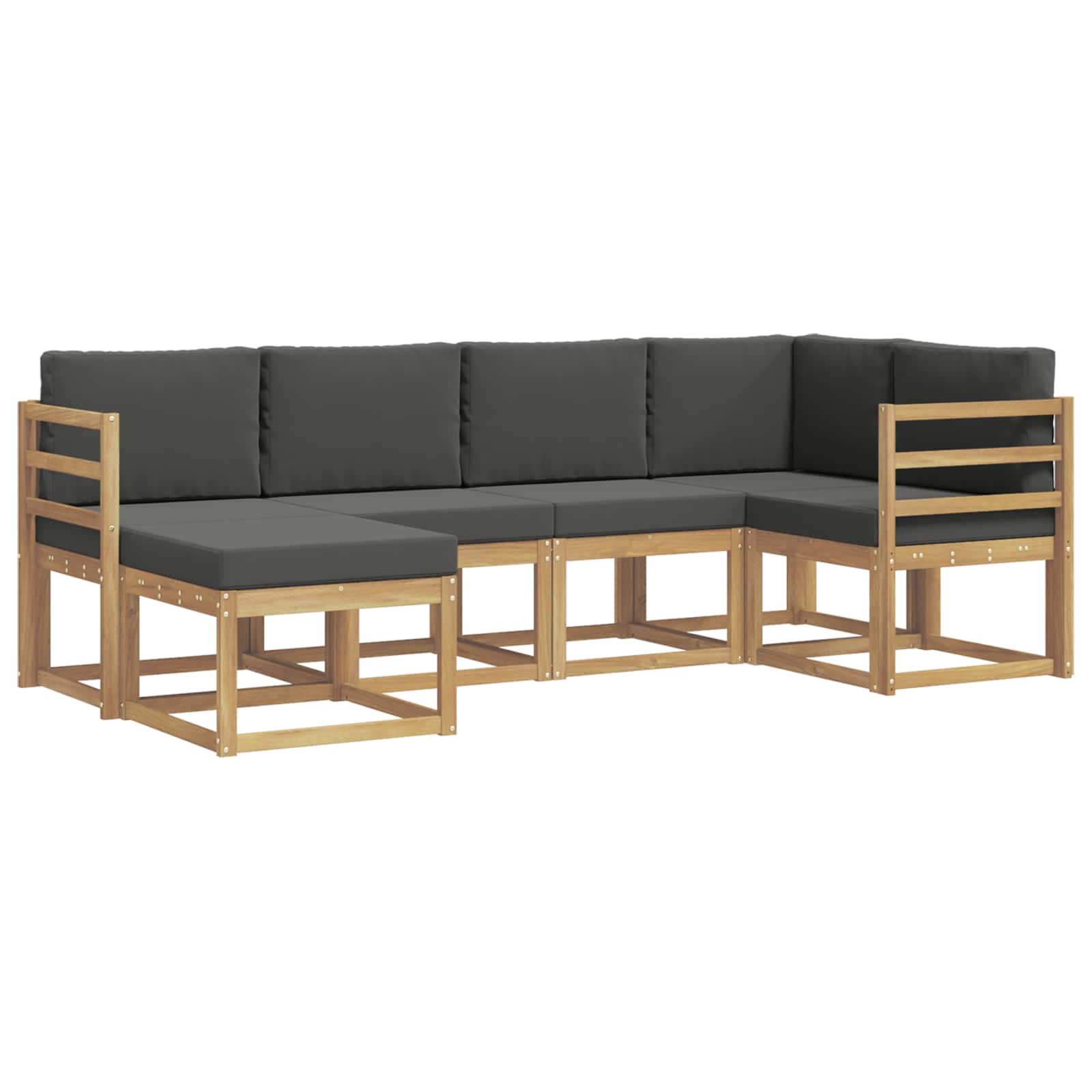 Ensemble de canapés d'extérieur 6 pcs Blanc et anthracite - XIOS