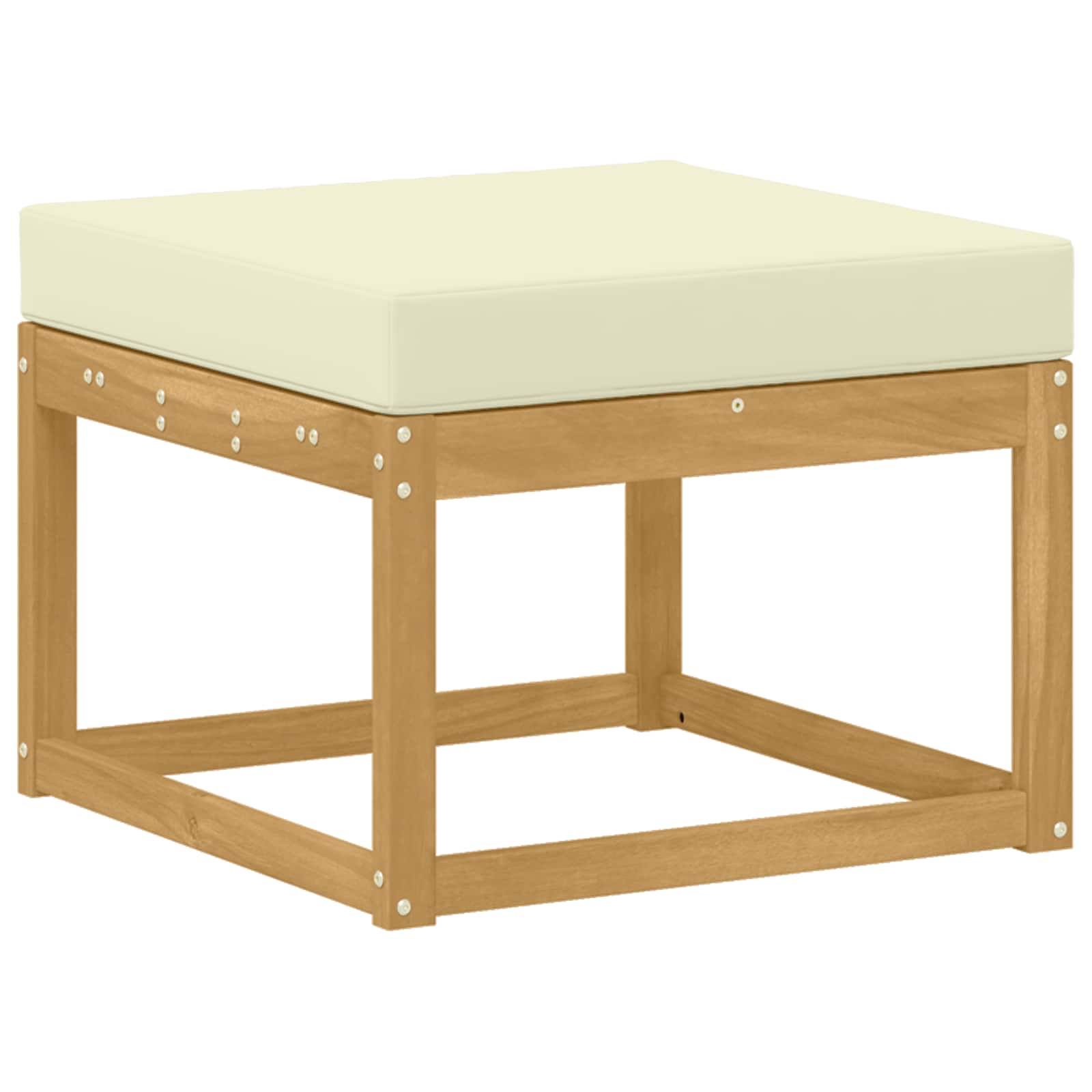 Ensemble de canapés d'extérieur 6 pcs Blanc et crème Polyester - XIOS