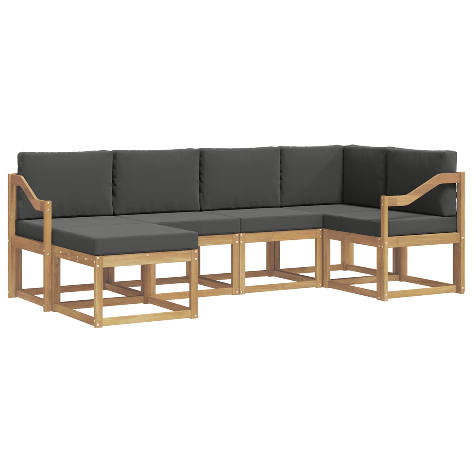 Ensemble de canapés d'extérieur 6 pcs Blanc et anthracite - XIOS