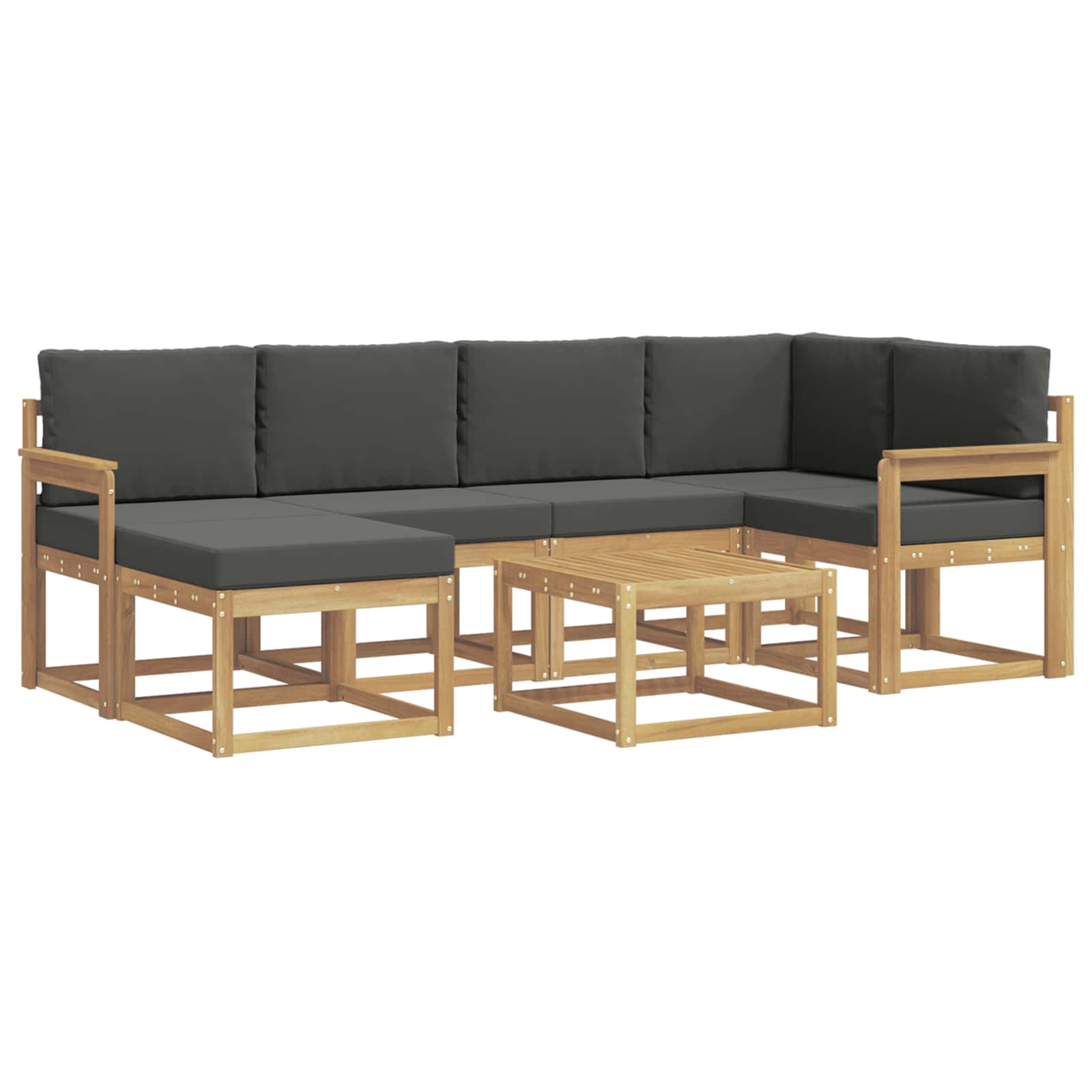 Ensemble de canapés d'extérieur 7 pcs Blanc et anthracite - XIOS