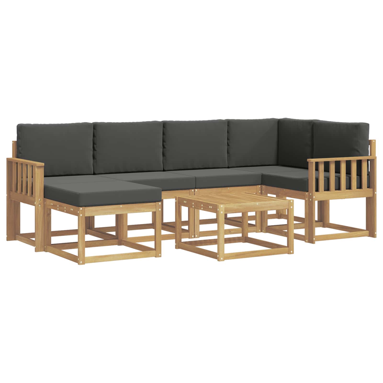 Ensemble de canapés d'extérieur 7 pcs Blanc et anthracite - XIOS